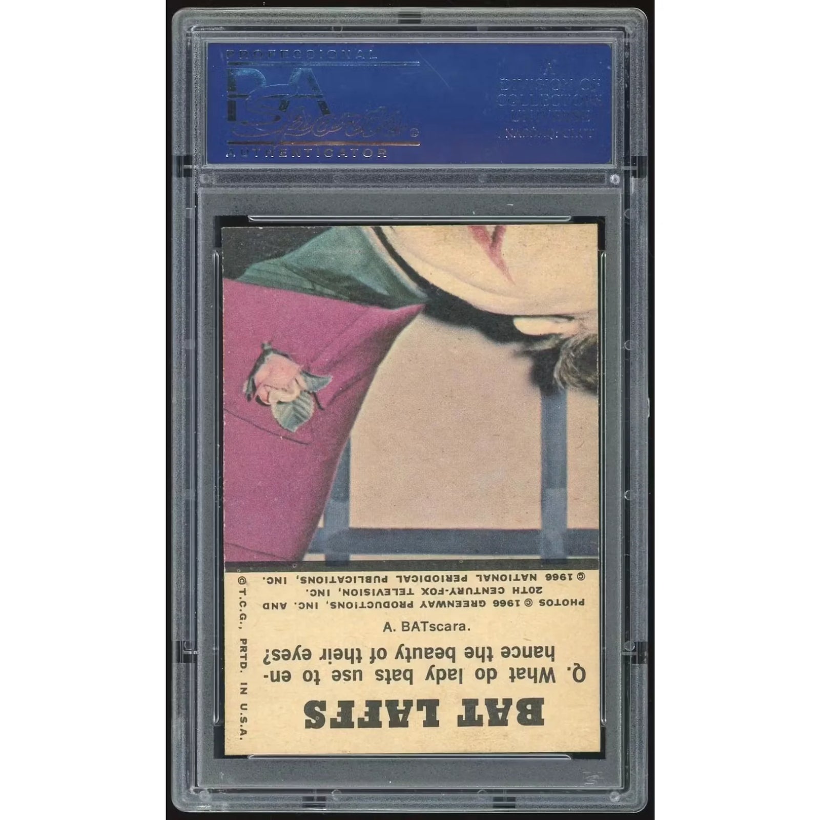 1966 Topps Batman Color Puzzle Back #47 | PSA 7