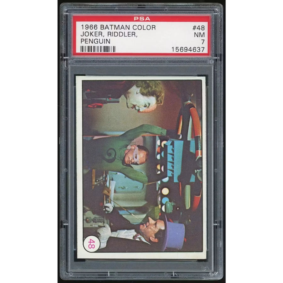 1966 Topps Batman Color Puzzle Back #48 Card | PSA 7 Graded