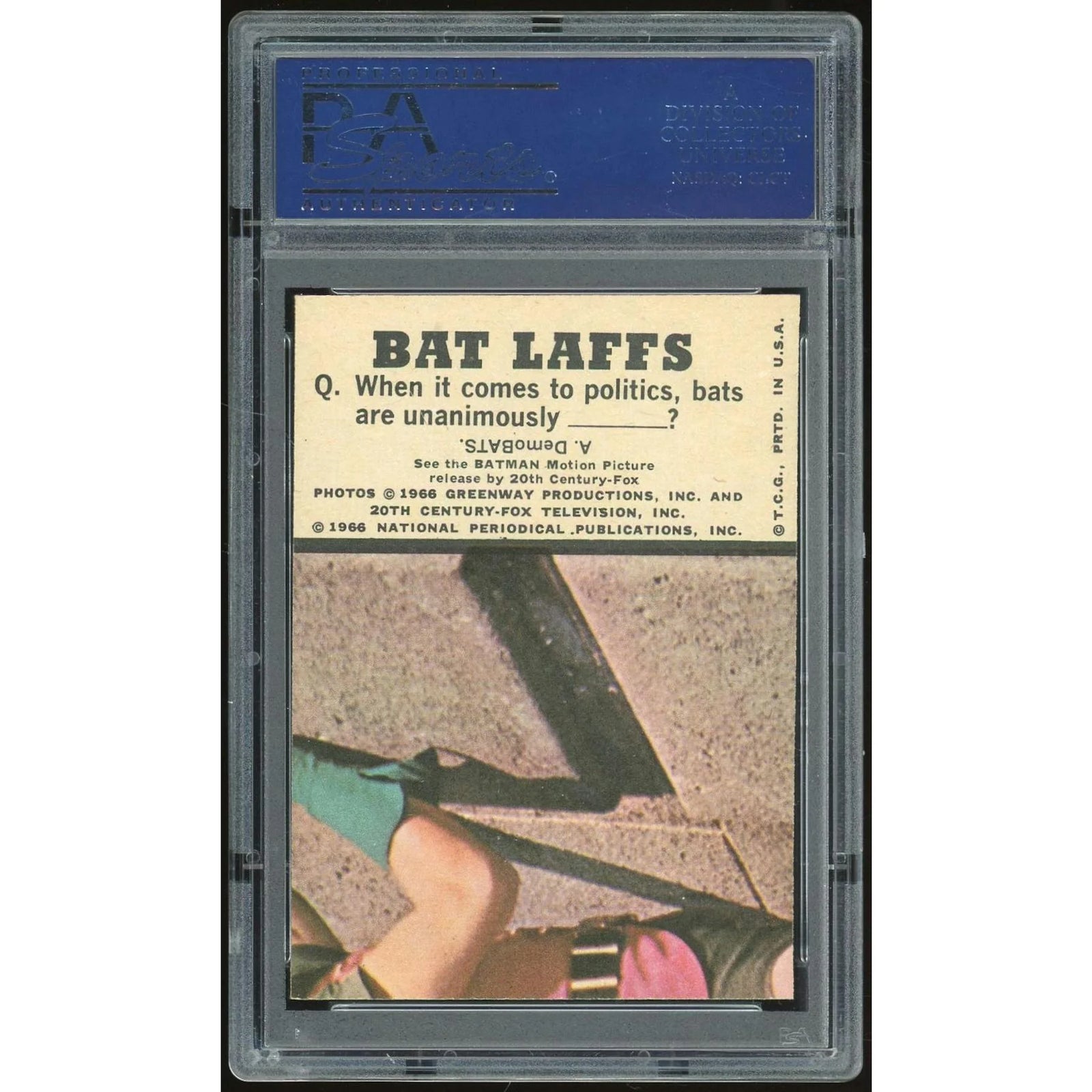 1966 Topps Batman Color Puzzle Back #48 Card | PSA 7 Graded