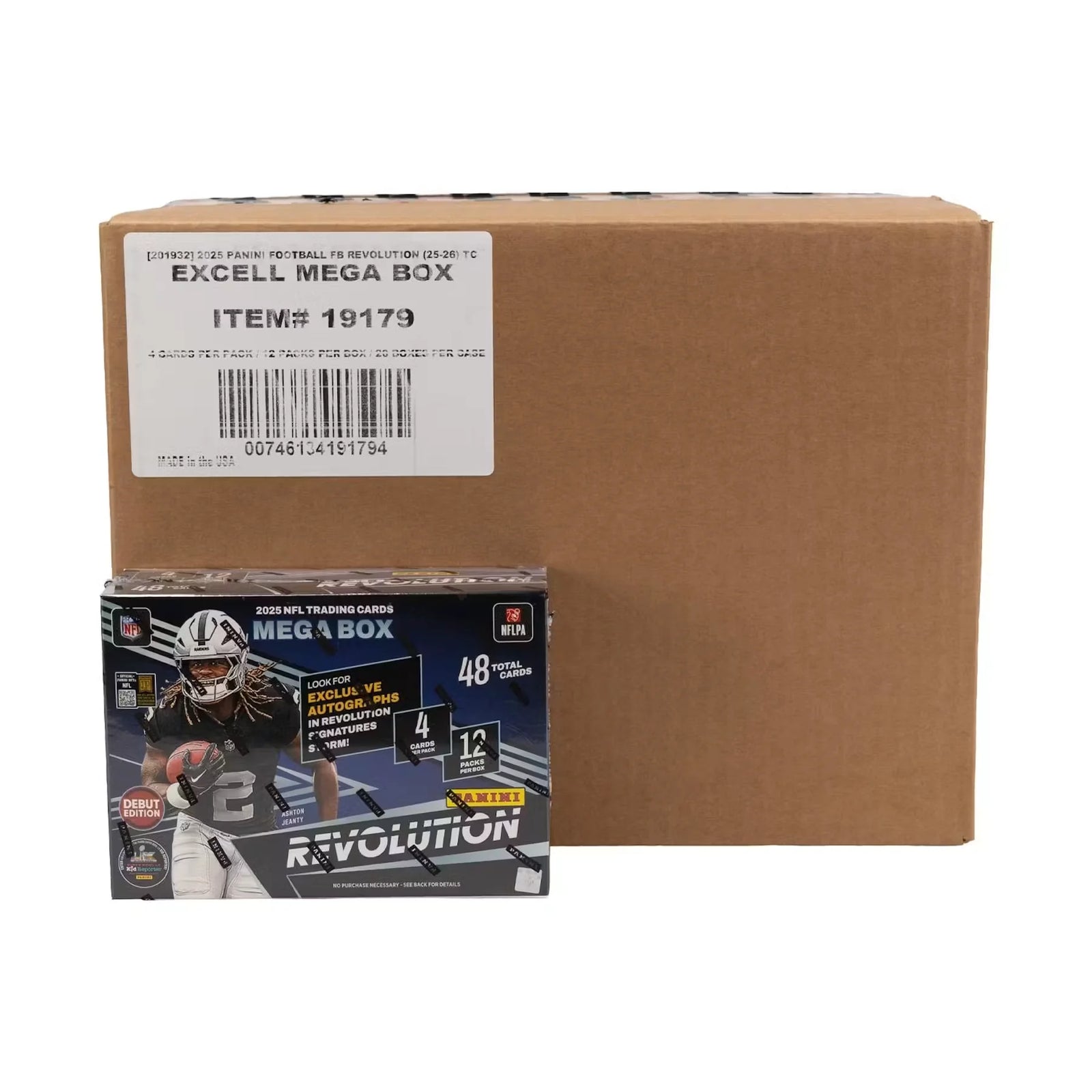 2025 Panini Revolution Football Mega 20-Box Case | Storm Parallels (Ships Sealed Only) - D
