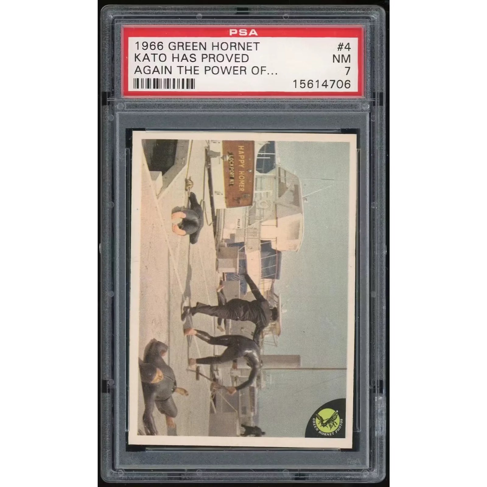 1966 Donruss Green Hornet #4 Kato Card | PSA 7