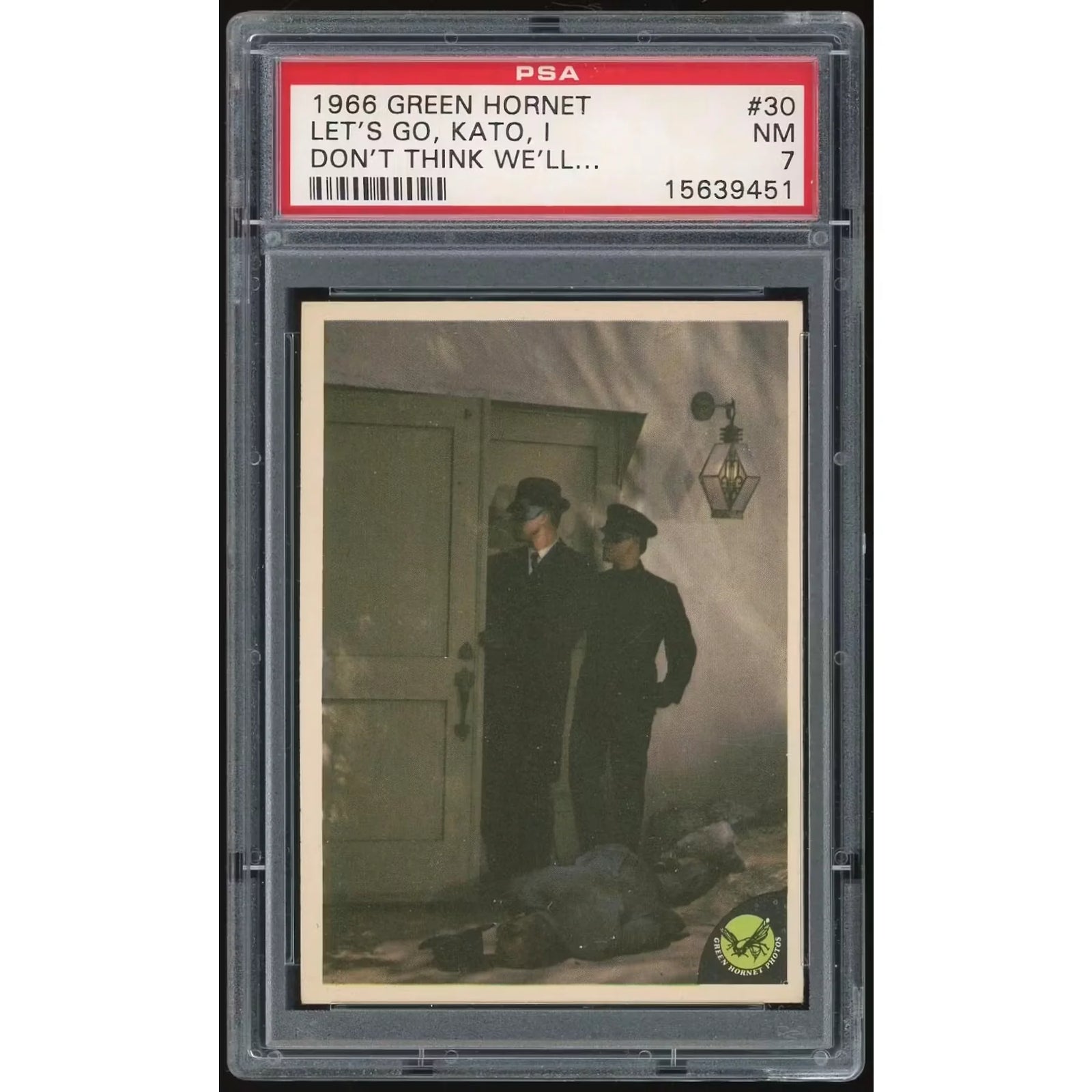 1966 Donruss Green Hornet #30 Let's Go, Kato | PSA 7