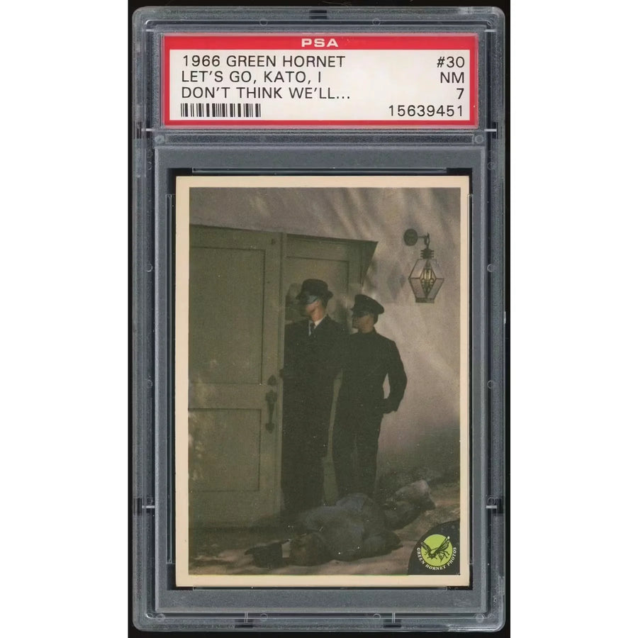 1966 Donruss Green Hornet #30 Let's Go, Kato | PSA 7