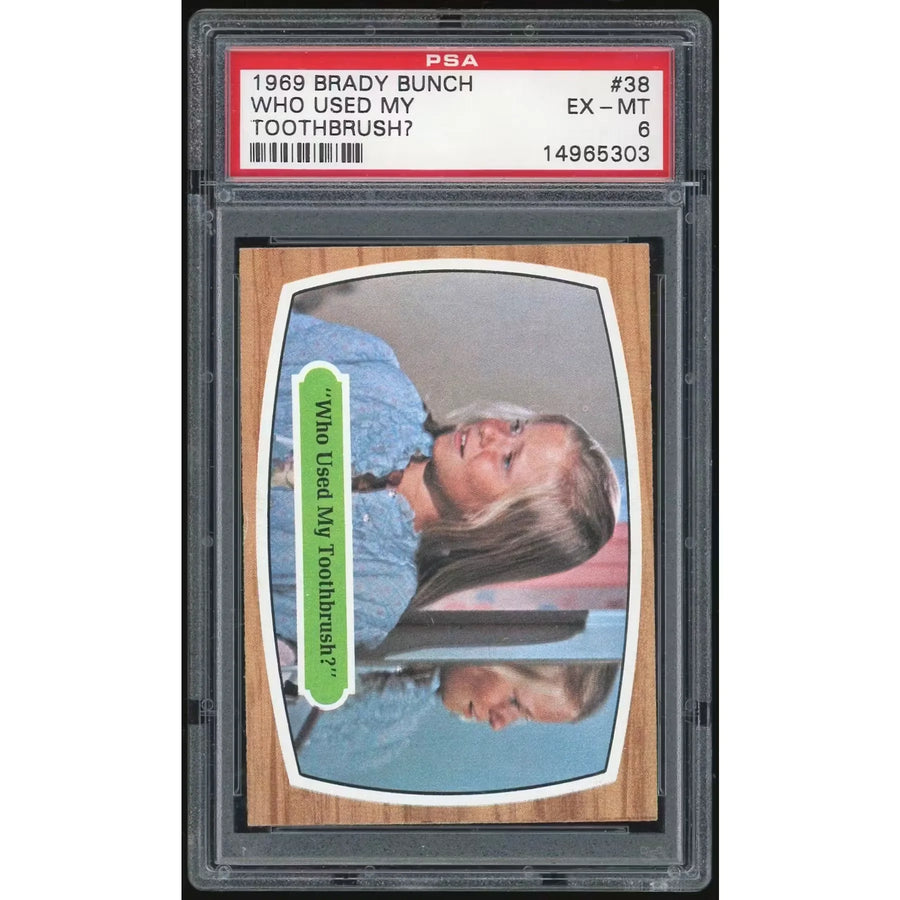 1969 Topps Brady Bunch #38 Who Used My Toothbrush | PSA 6
