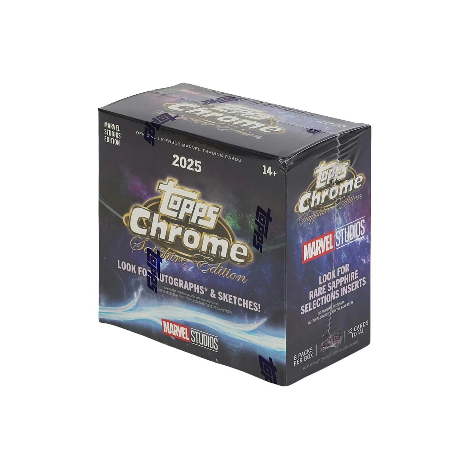 DRAFT - 2025 Topps Marvel Studios Chrome Sapphire Edition Hobby Box