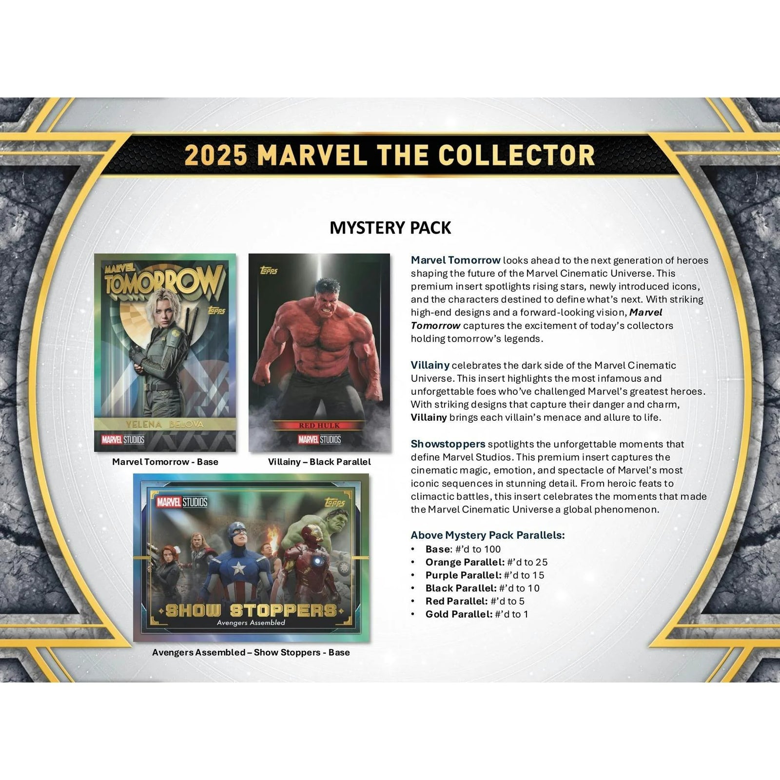 DRAFT - 2025 Topps Marvel The Collector Hobby Box | dacardworld:BVD40OUR6K