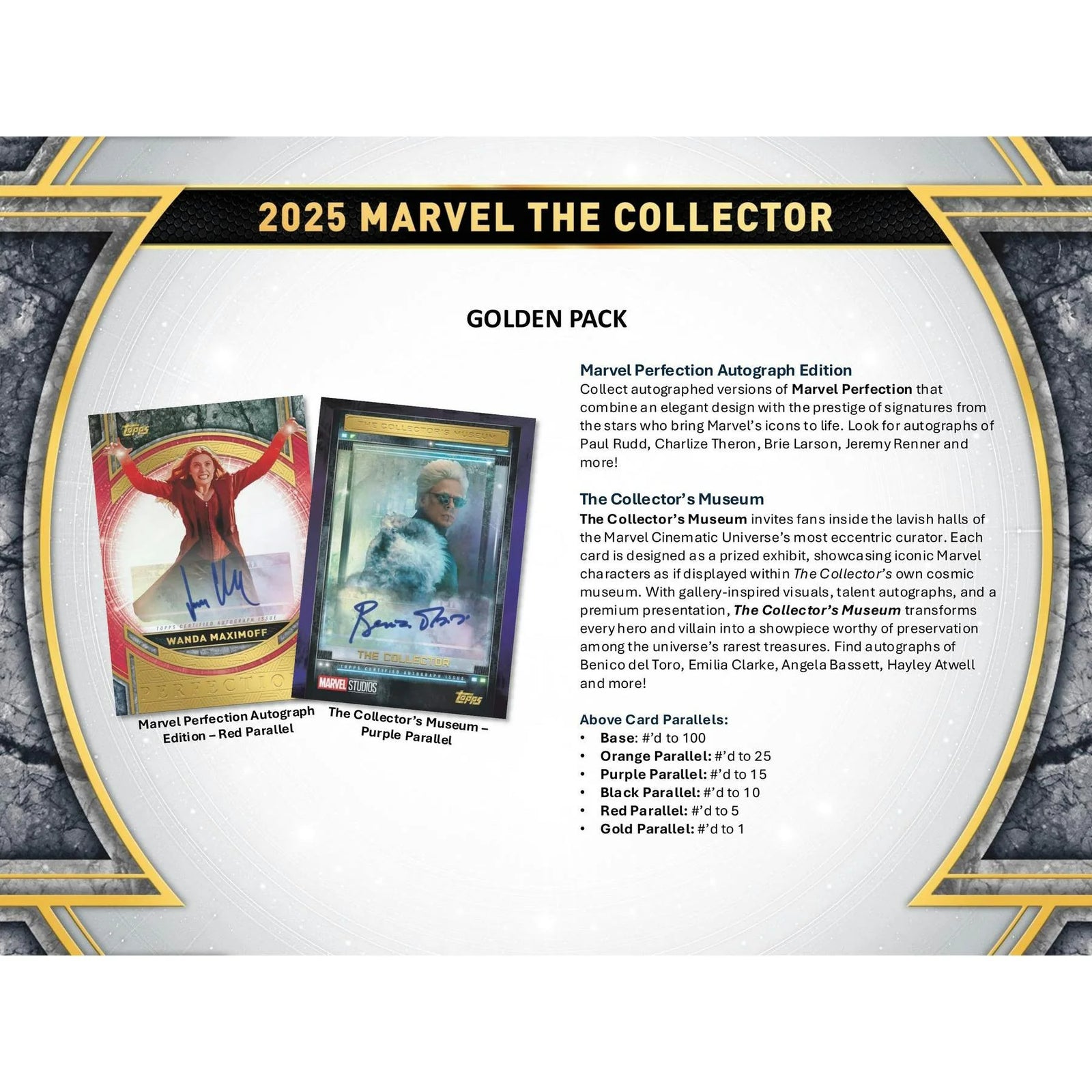 DRAFT - 2025 Topps Marvel The Collector Hobby Box | dacardworld:BVD40OUR6K