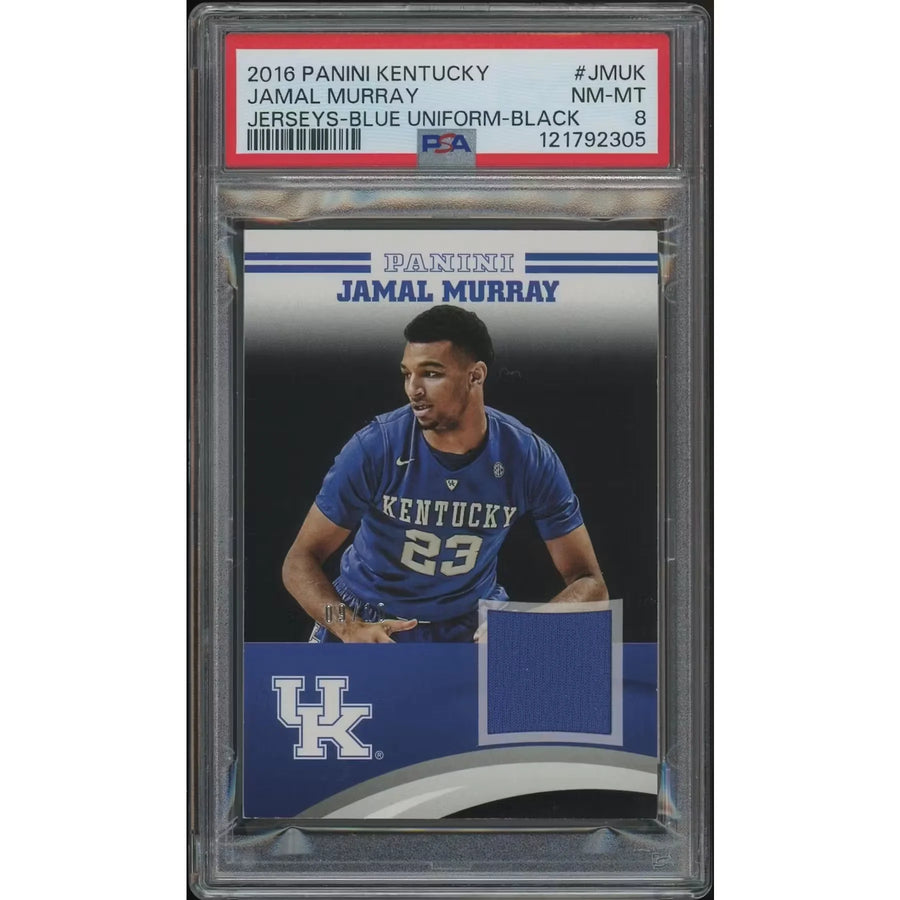 Jamal Murray Signed 2016 Panini Kentucky Basketball #09 Card | PSA 8 NM-MT