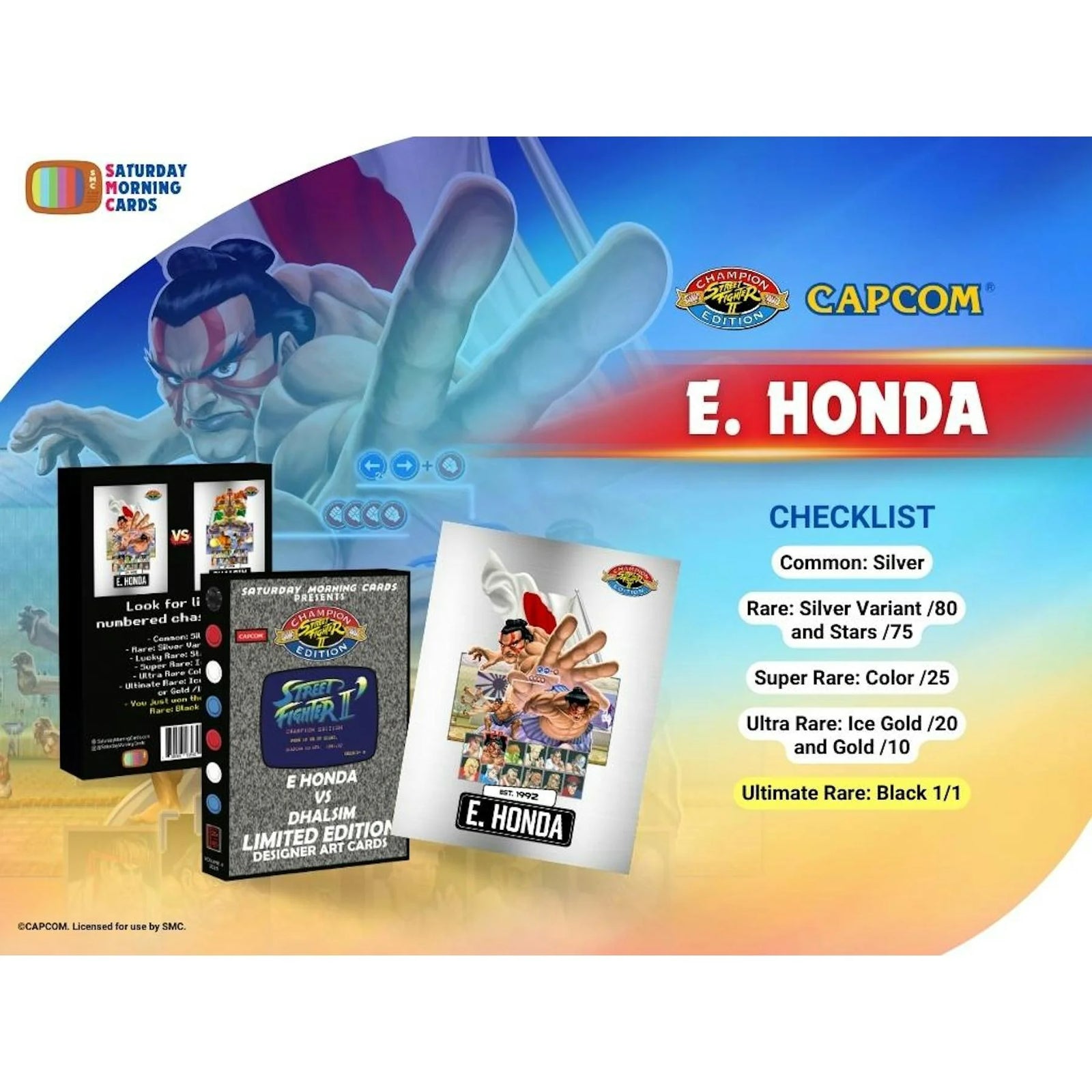 DRAFT - Street Fighter 2 Volume 4 Hobby Box | E. Honda vs Dhalsim