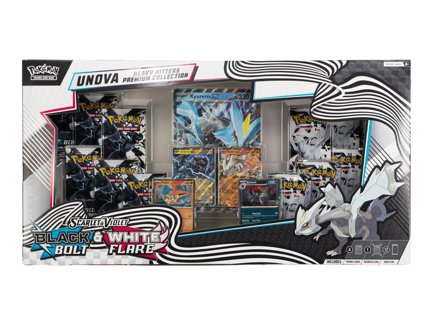 Pokemon TCG Unova Heavy Hitters Premium Collection Box | Black Bolt & White Flare (Ships Sealed Only)