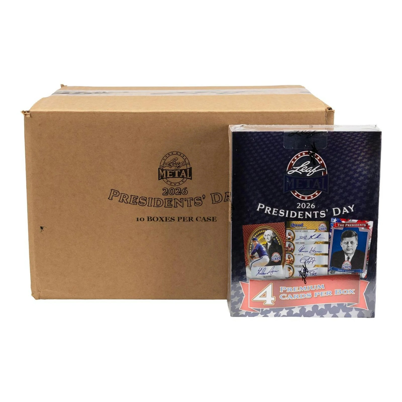 DRAFT - New 2026 Leaf Metal Presidents' Day Hobby 10-Box Case