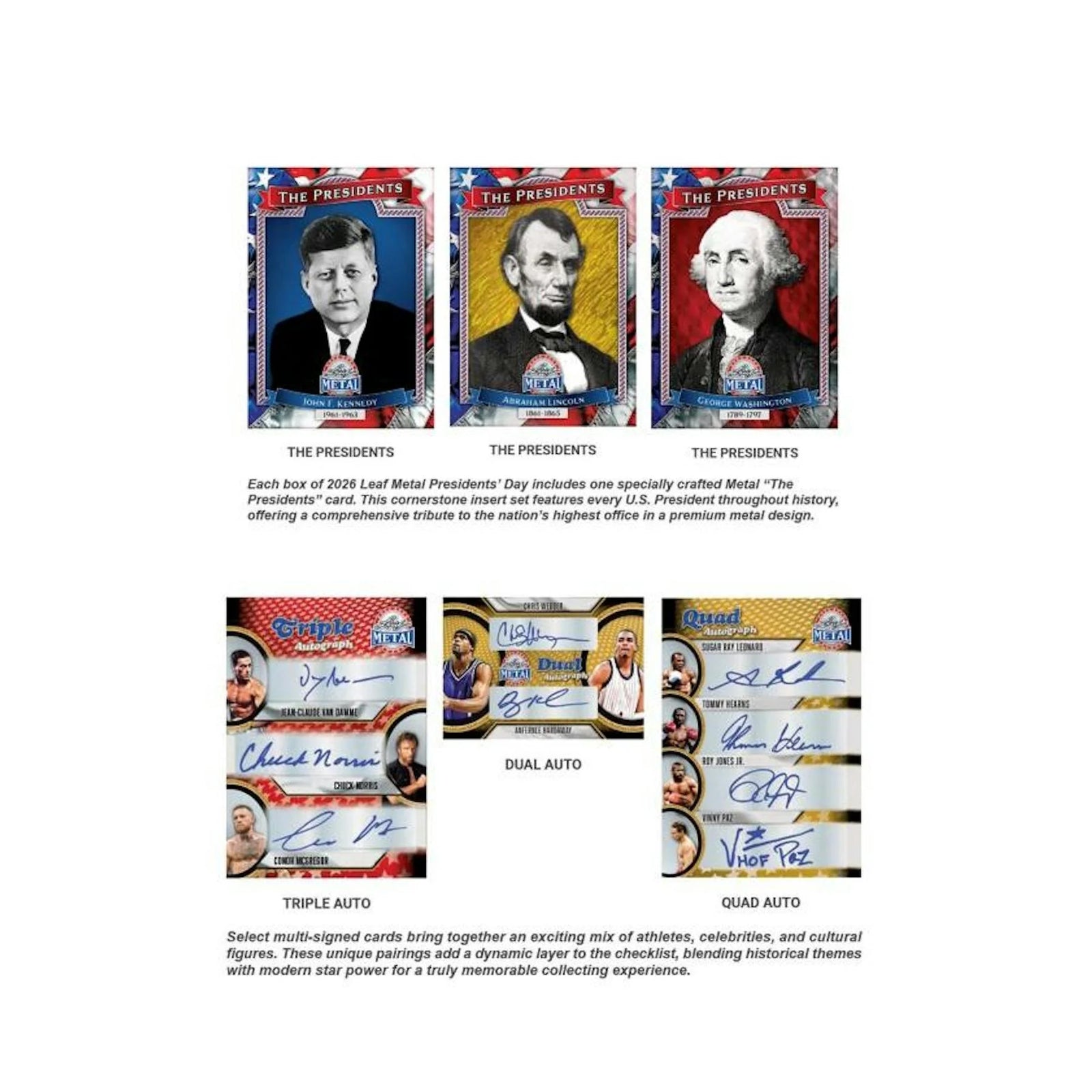 DRAFT - New 2026 Leaf Metal Presidents' Day Hobby 10-Box Case