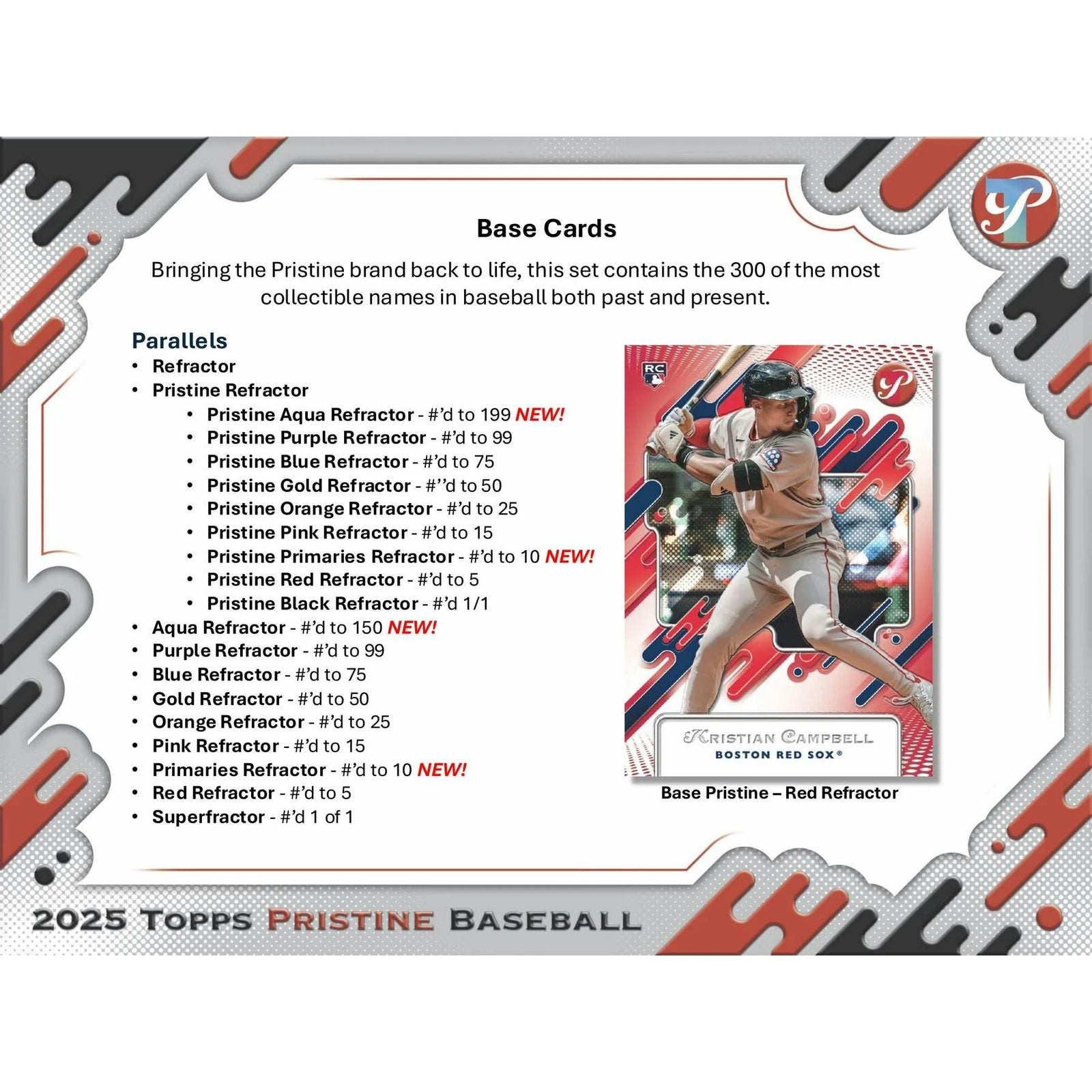 DRAFT - 2025 Topps Pristine Baseball Hobby Box