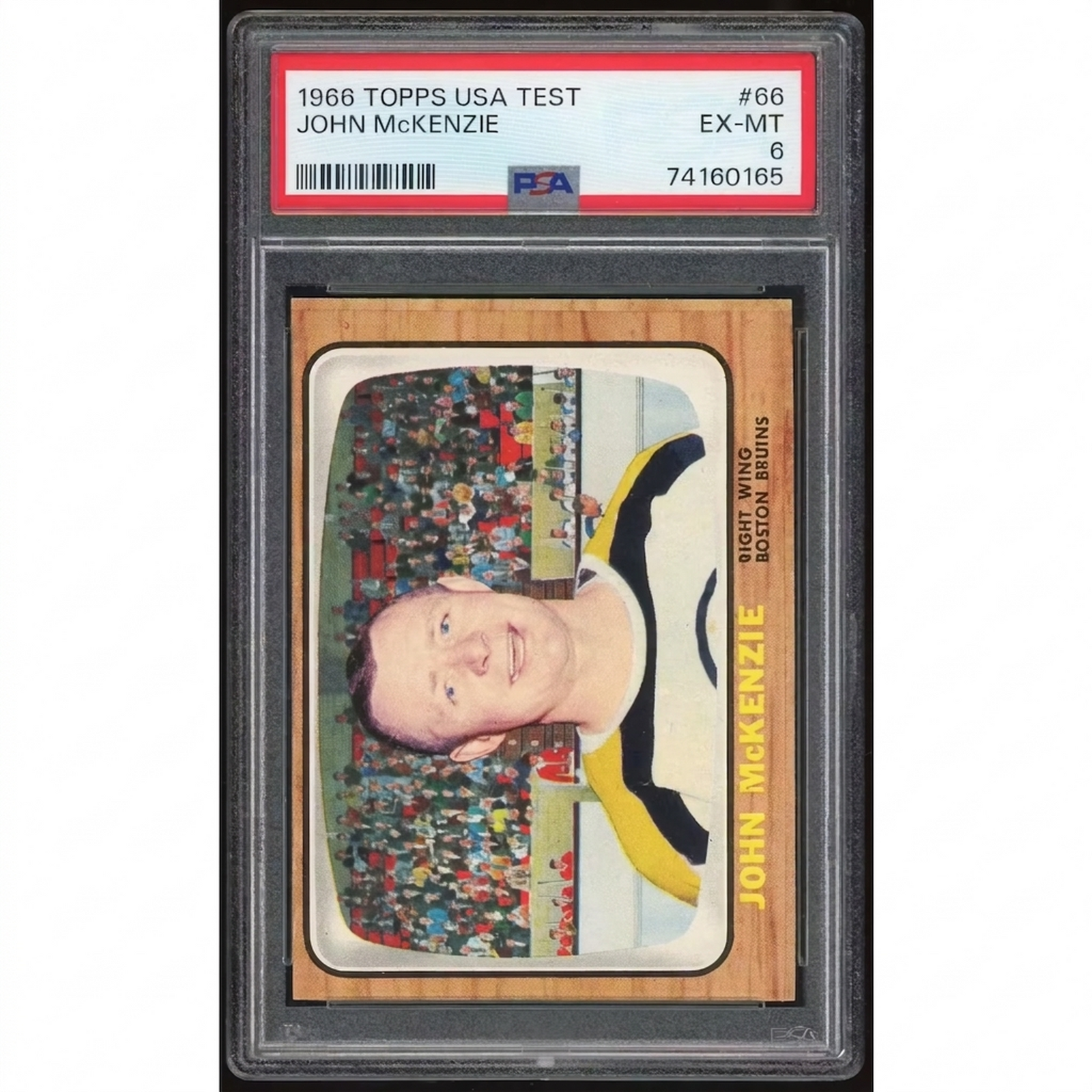 1966-67 Topps USA Test #66 John McKenzie | PSA 6