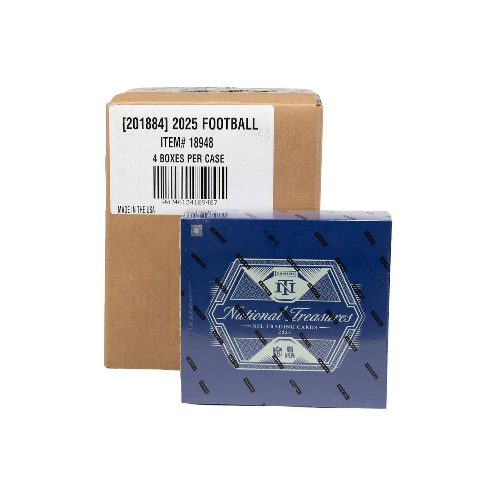 DRAFT - 2025 Panini National Treasures Football Hobby 4-Box Case | SKU BVDA0L566Q
