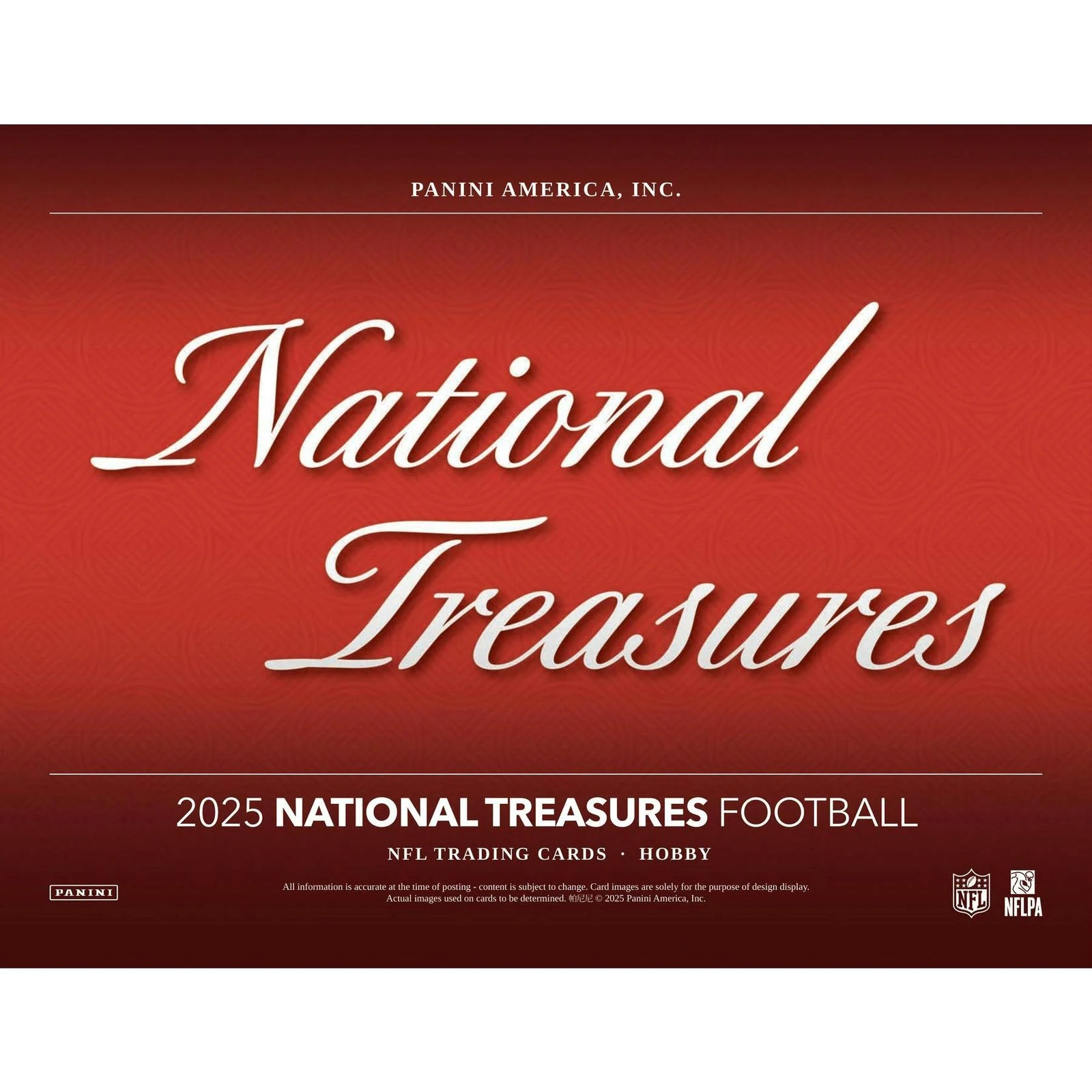 DRAFT - 2025 Panini National Treasures Football Hobby 4-Box Case | SKU BVDA0L566Q