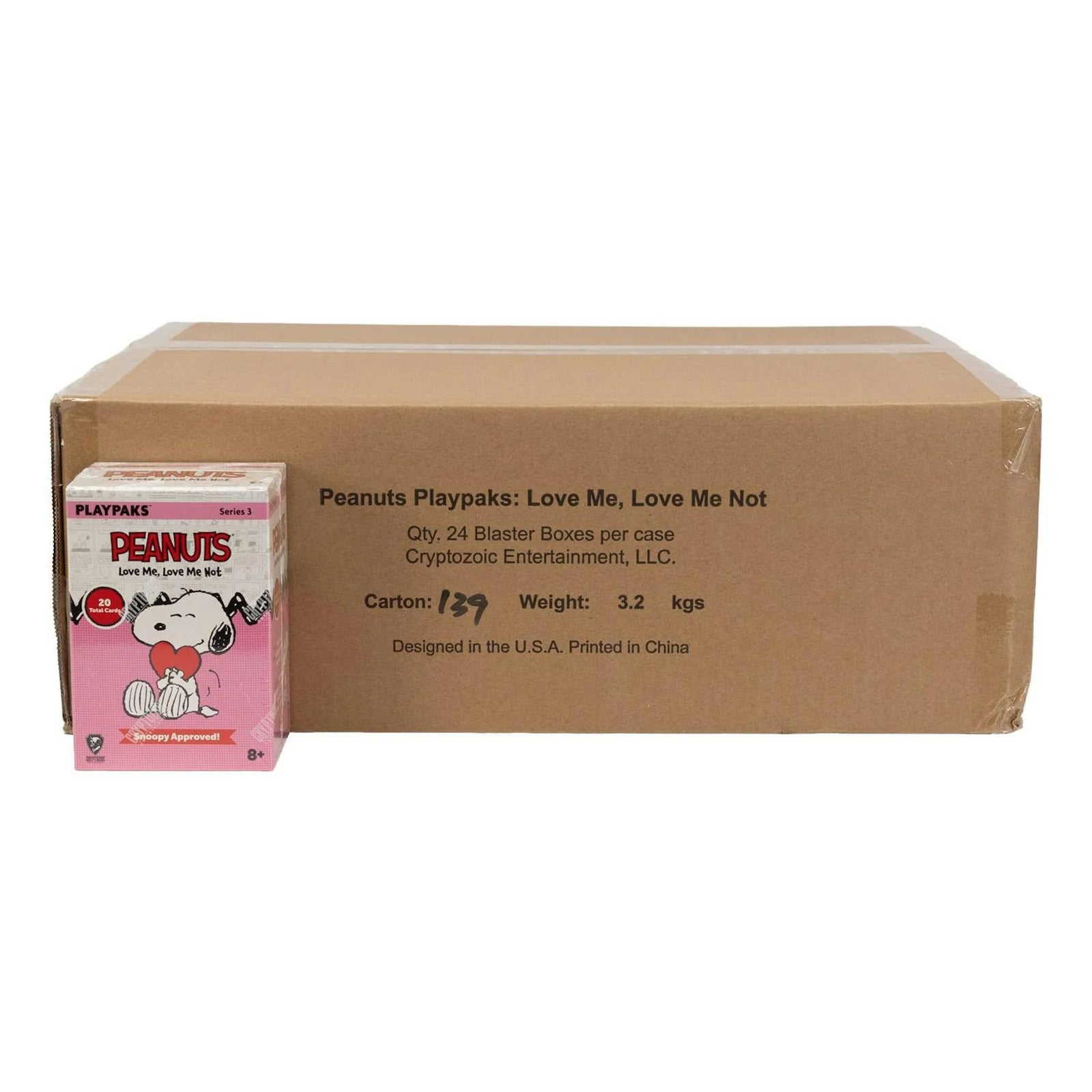 DRAFT - 2026 Cryptozoic Peanuts Playpaks Love Me Love Me Not 24-Box Case