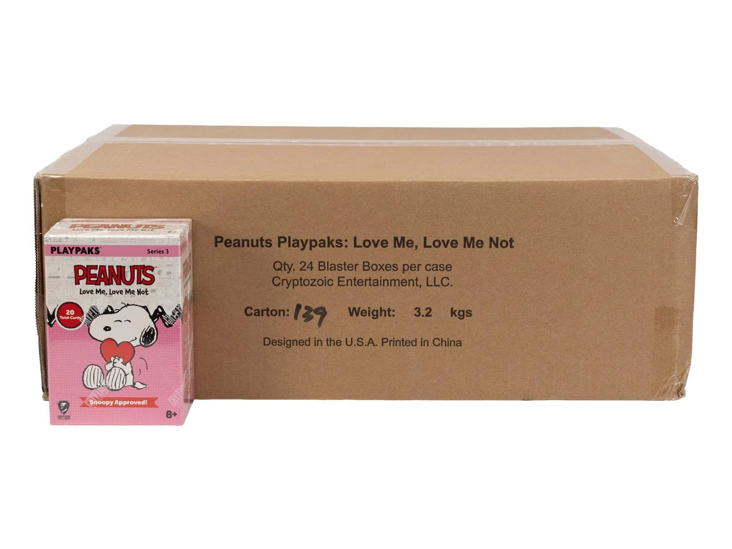 DRAFT - 2026 Cryptozoic Peanuts Playpaks Love Me Love Me Not 24-Box Case