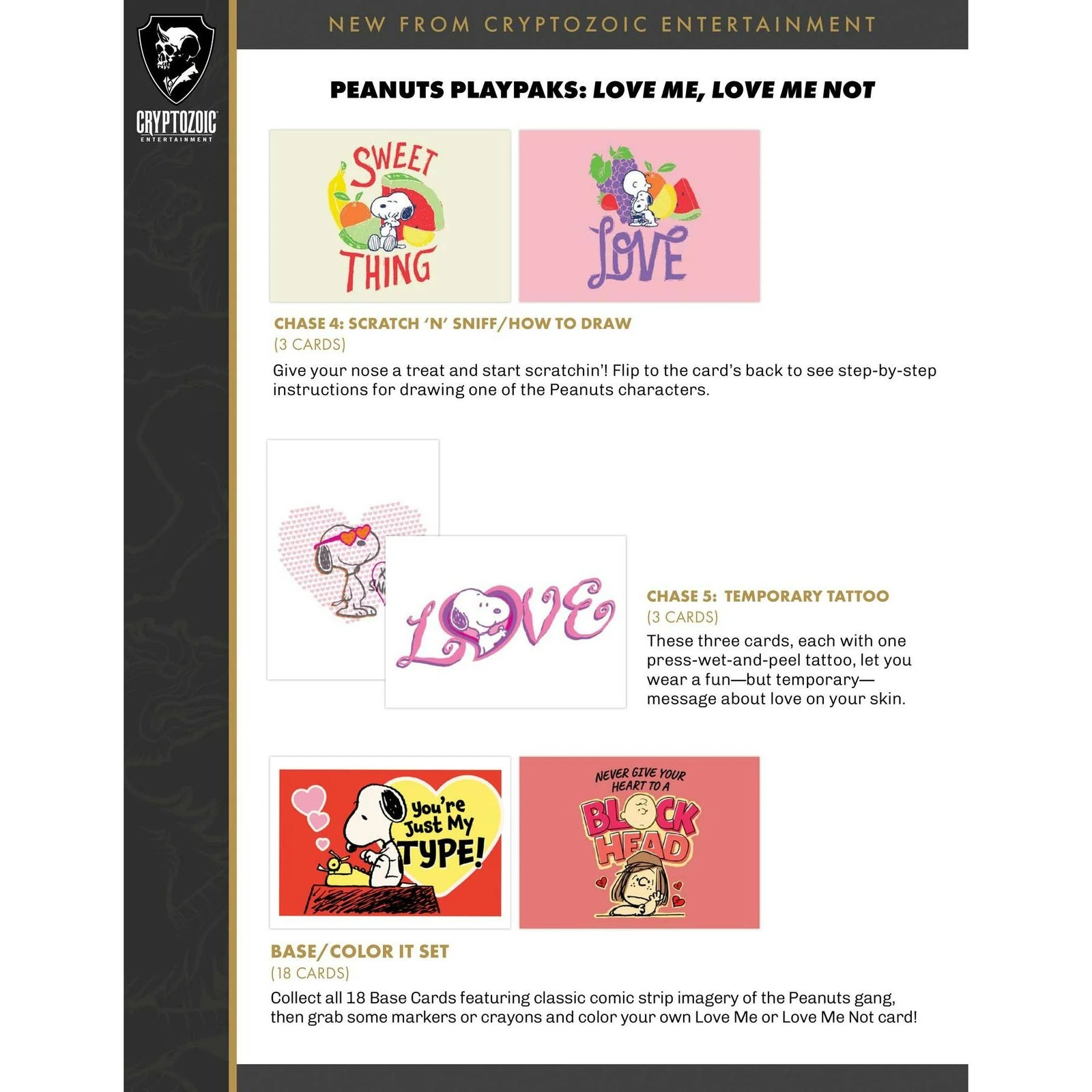 DRAFT - 2026 Cryptozoic Peanuts Playpaks Love Me Love Me Not | Gravity Fe | dacardworld:BVDA0PKRUI