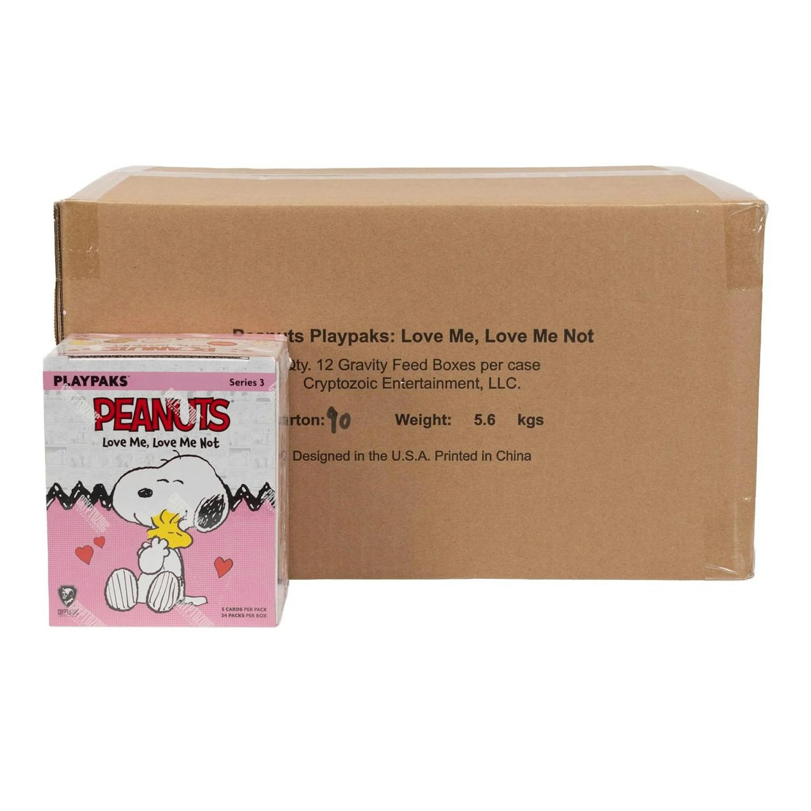 DRAFT - 2026 Cryptozoic Peanuts Playpaks Love Me, Love Me Not | 12-Box Case