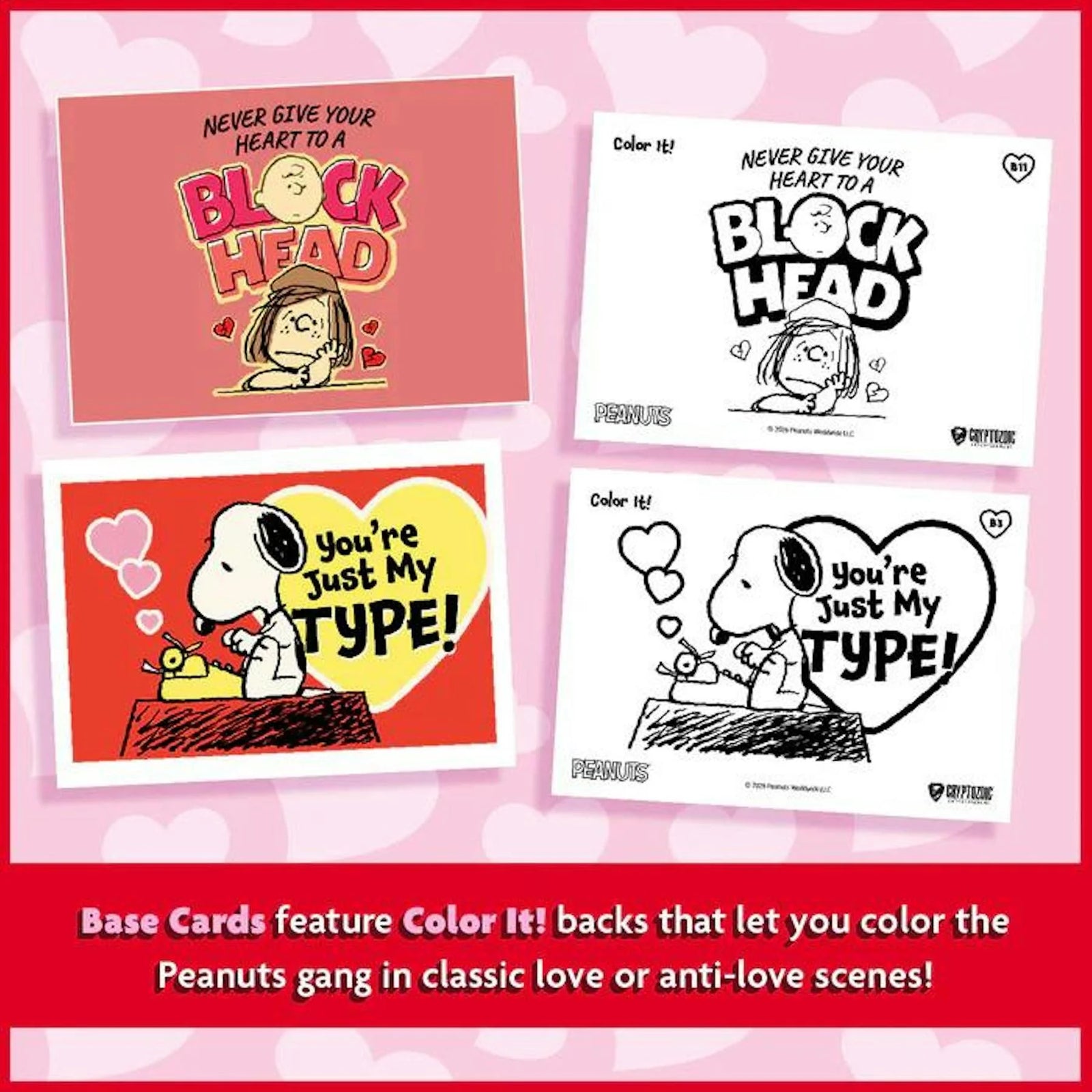 DRAFT - 2026 Cryptozoic Peanuts Playpaks Love Me, Love Me Not | 12-Box Case