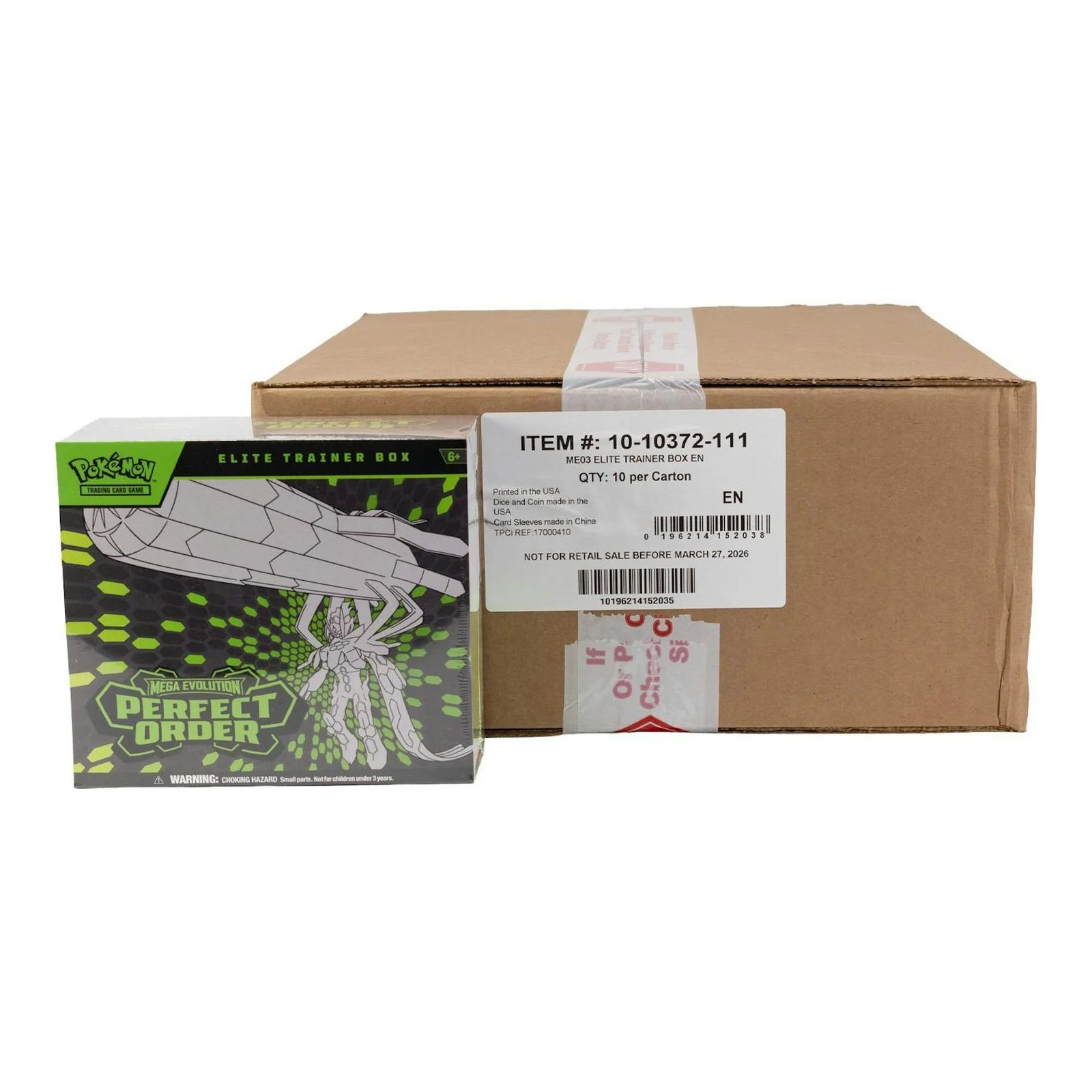DRAFT - Pokemon Mega Evolution Perfect Order Elite Trainer 10-Box Case | Sealed
