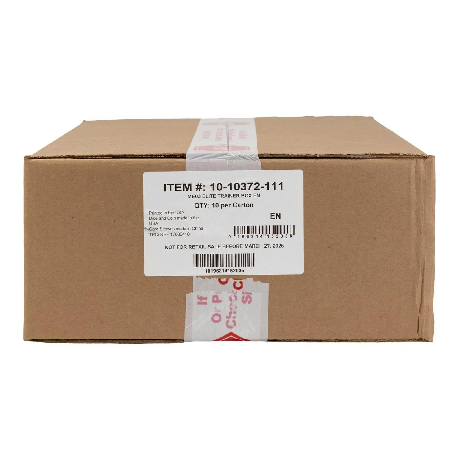 DRAFT - Pokemon Mega Evolution Perfect Order Elite Trainer 10-Box Case | Sealed