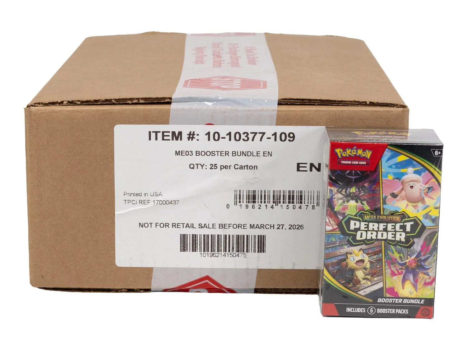 DRAFT - Pokemon Mega Evolution Perfect Order 6-Pack Booster 25-Bundle Case