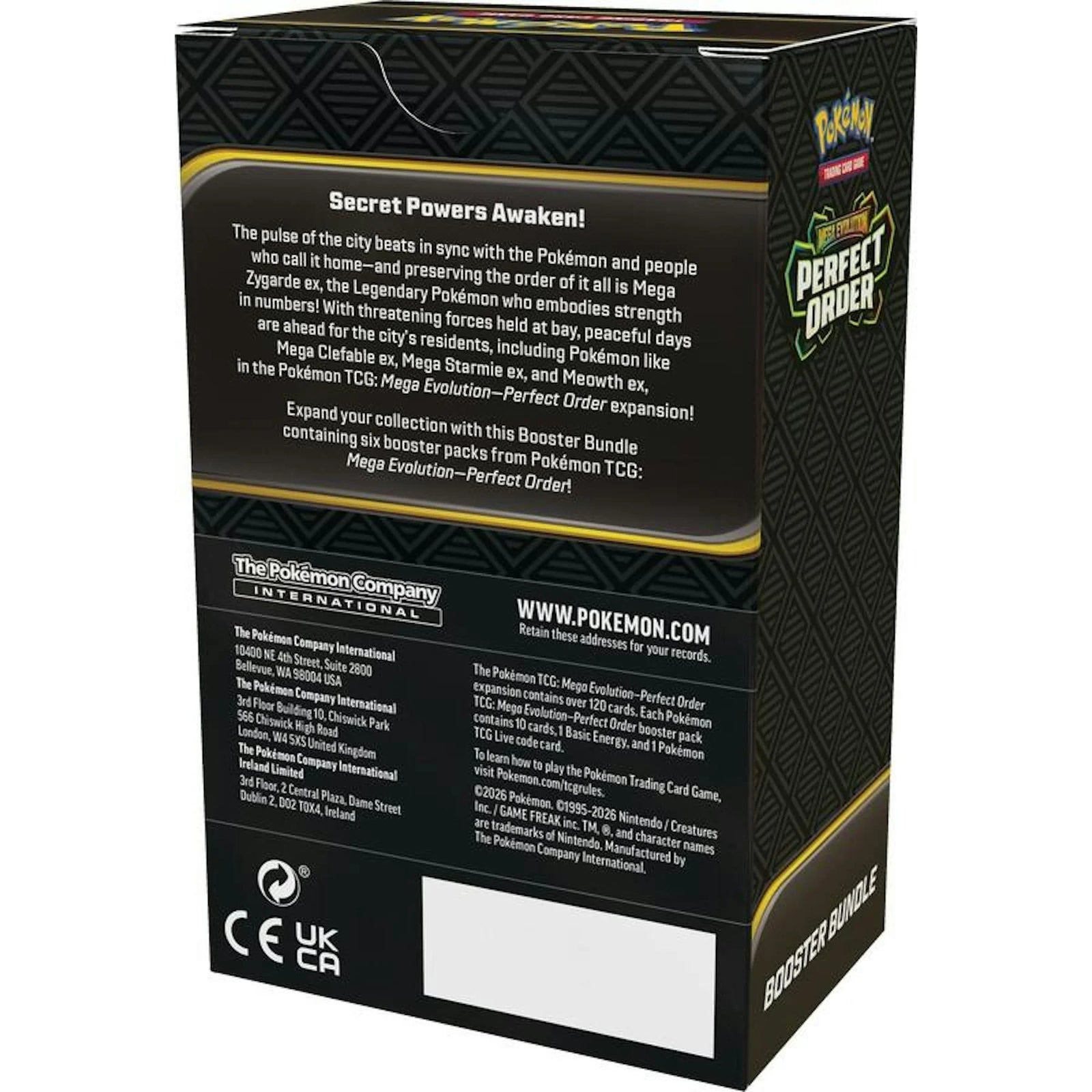 DRAFT - Pokemon Mega Evolution Perfect Order 6-Pack Booster 25-Bundle Case