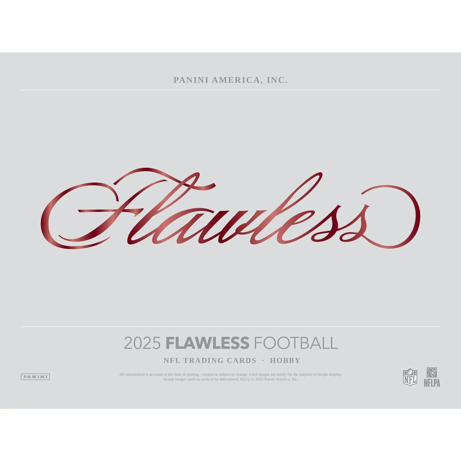 DRAFT - 2025 Panini Flawless Football Hobby Box | Premium Sealed