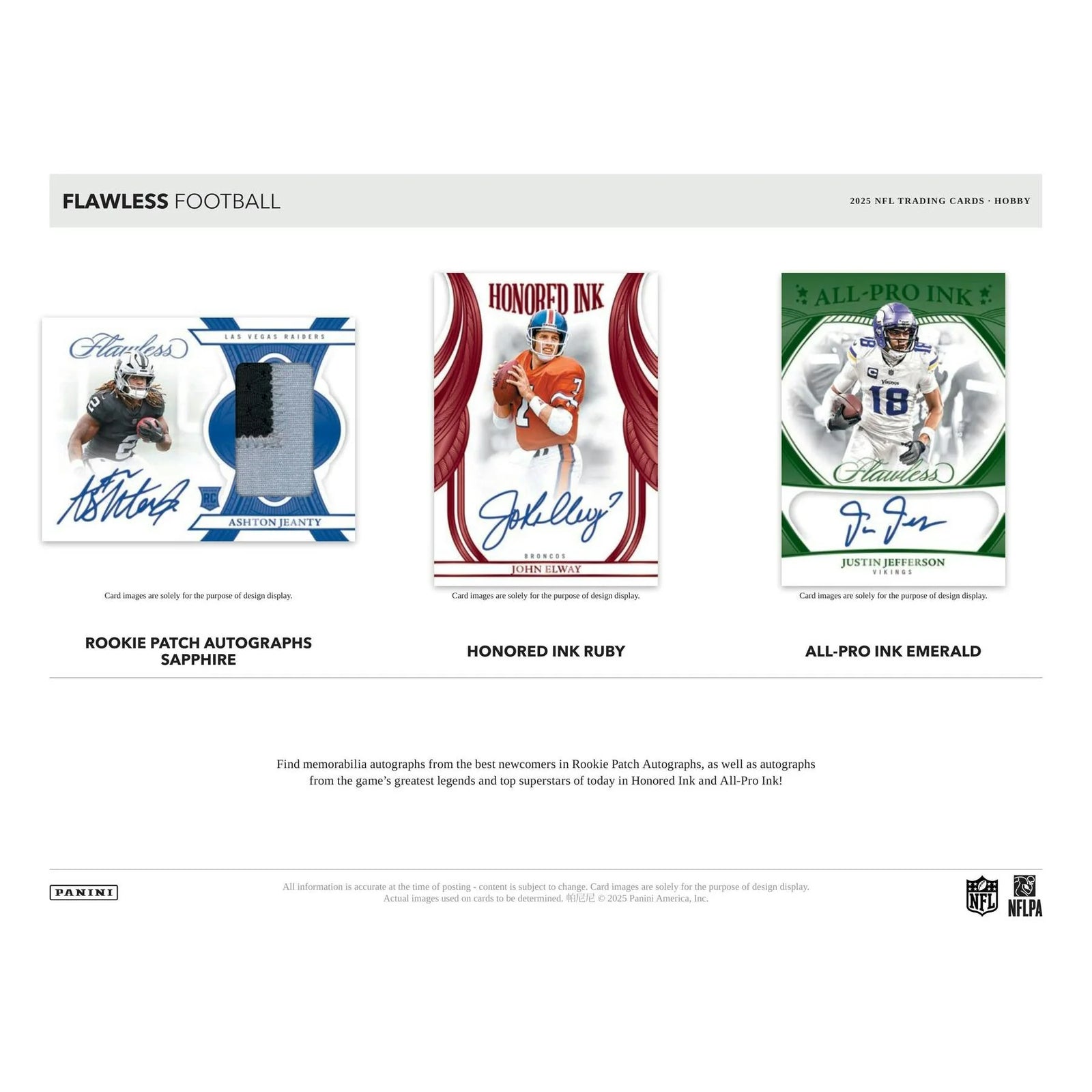 DRAFT - 2025 Panini Flawless Football Hobby 2-Box Case | dacardworld:BVDA0WED4J