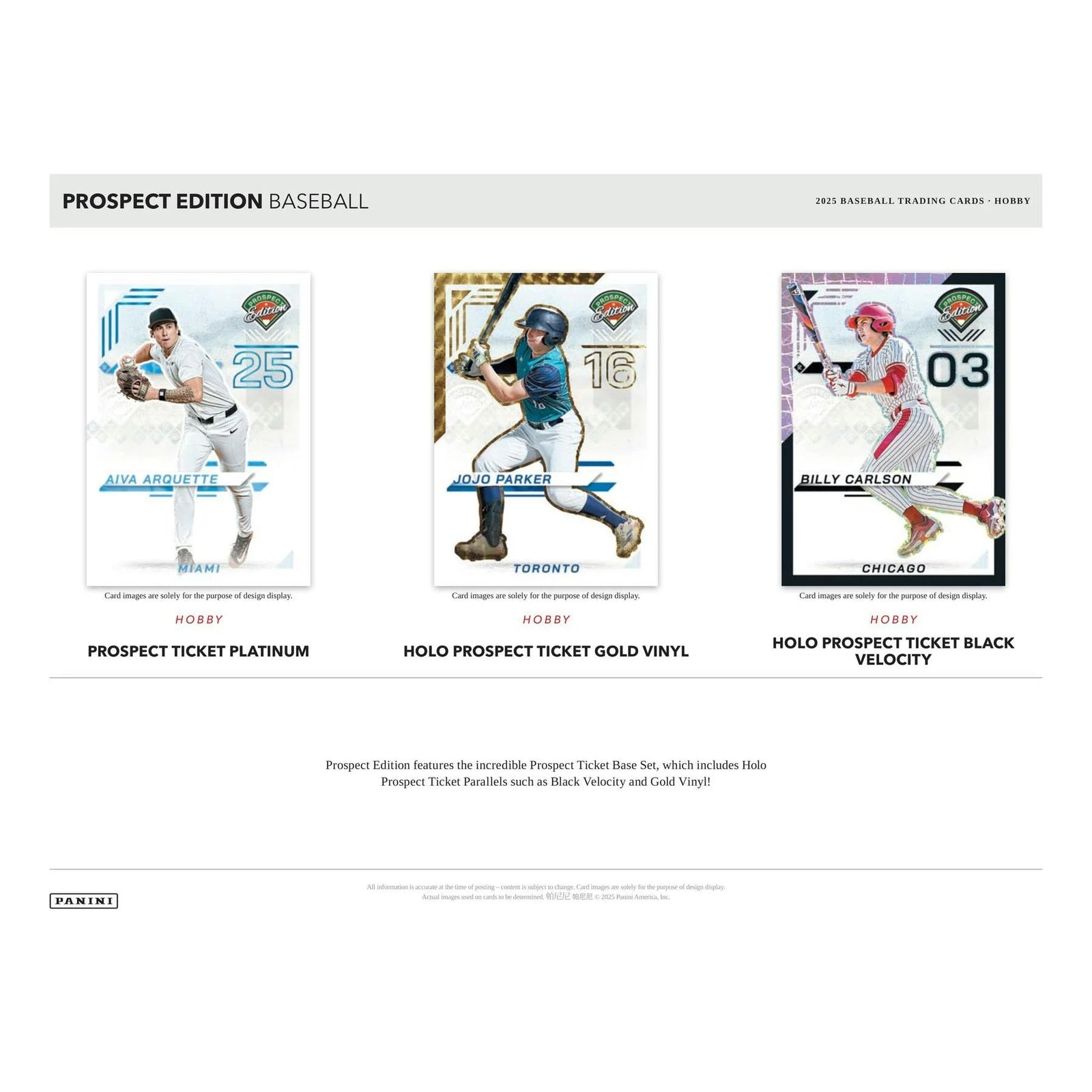 DRAFT - 2025 Panini Prospect Edition Baseball Hobby Box $149.95 $137.95 Add to Cart