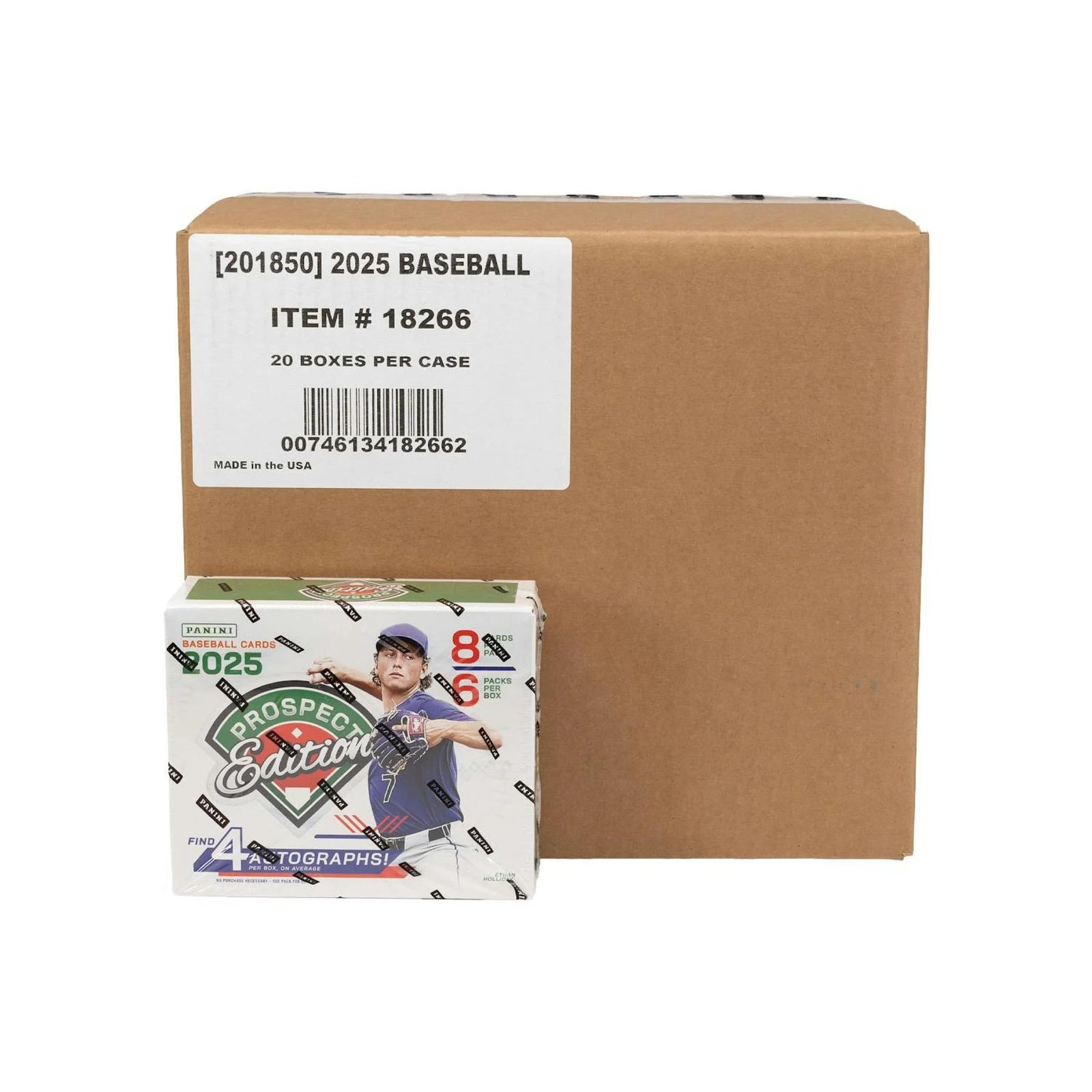 DRAFT - New 2025 Panini Prospect Edition Baseball Hobby 20-Box Case