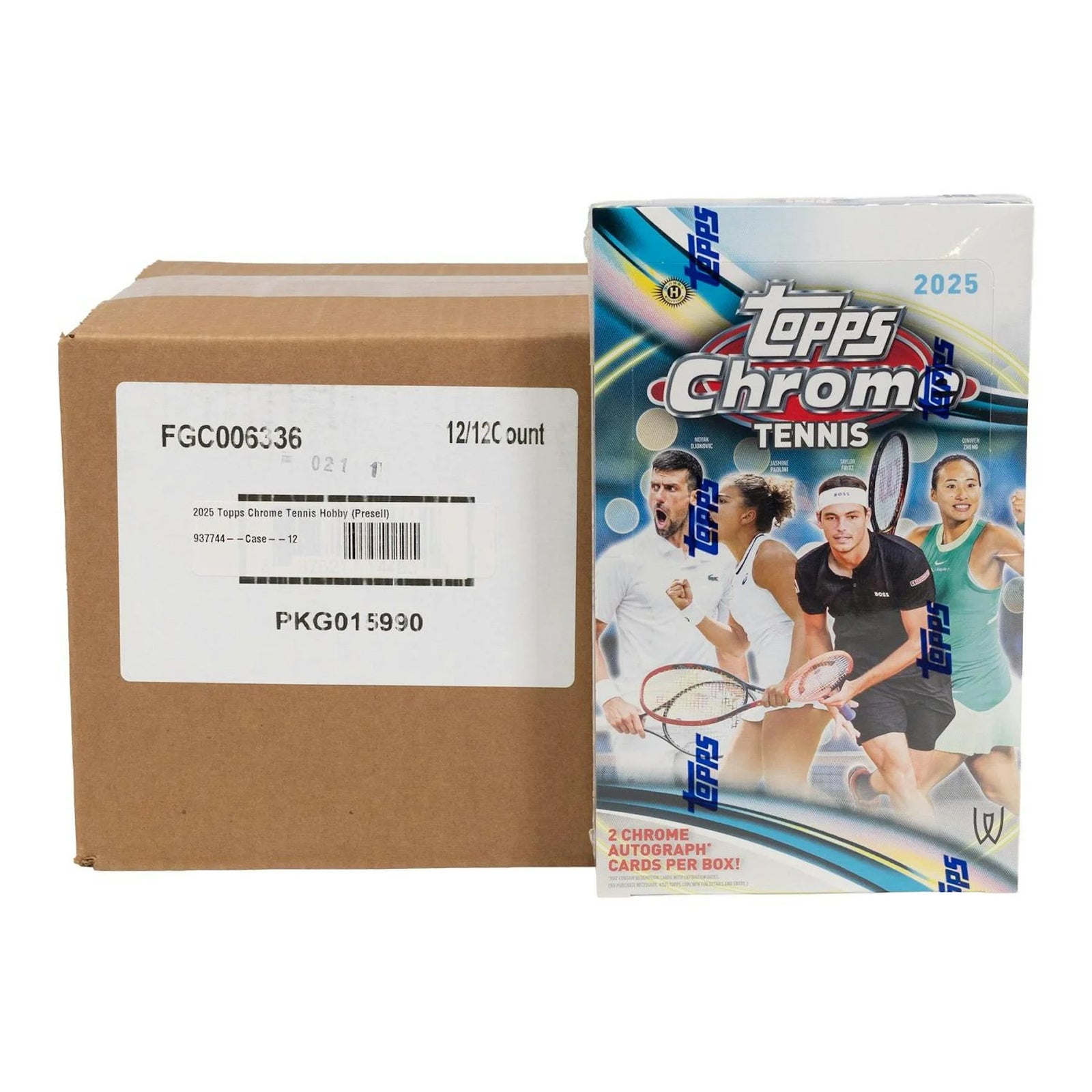 DRAFT - 2025 Topps Chrome Tennis Hobby 12-Box Case | SKU BVDB0JEHSC