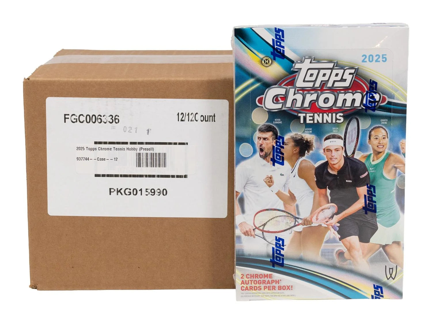 DRAFT - 2025 Topps Chrome Tennis Hobby 12-Box Case | SKU BVDB0JEHSC