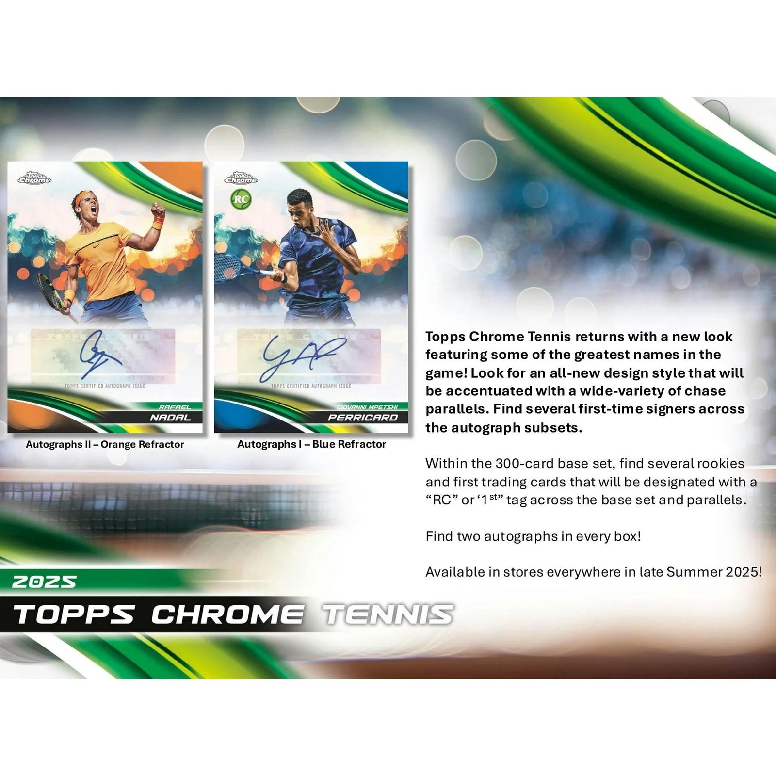 DRAFT - 2025 Topps Chrome Tennis Hobby 12-Box Case | SKU BVDB0JEHSC