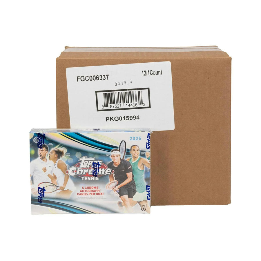 DRAFT - 2025 Topps Chrome Tennis Delight 12-Box Case | Breaker Case