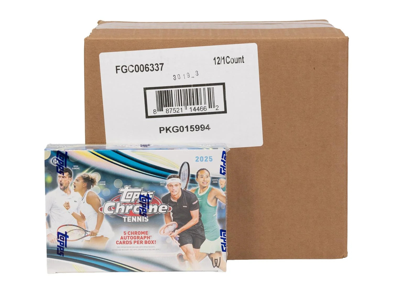 DRAFT - 2025 Topps Chrome Tennis Delight 12-Box Case | Breaker Case