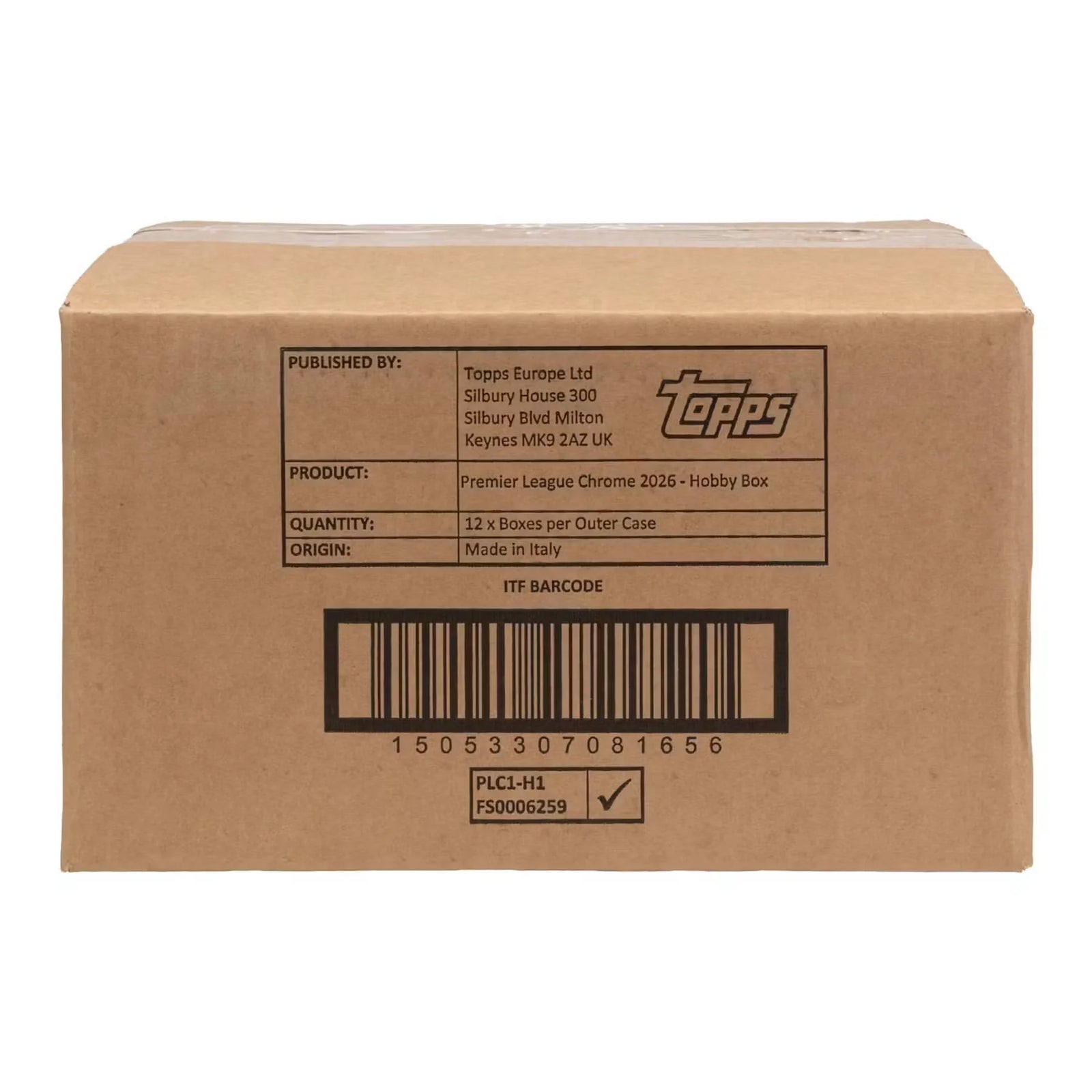 DRAFT - 2026 Topps Chrome Premier League EPL Soccer Hobby 12-Box Case