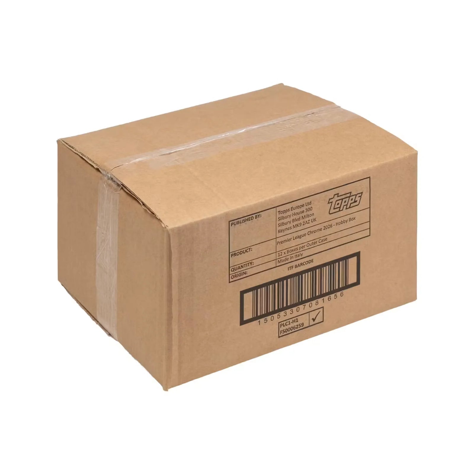 DRAFT - 2026 Topps Chrome Premier League EPL Soccer Hobby 12-Box Case