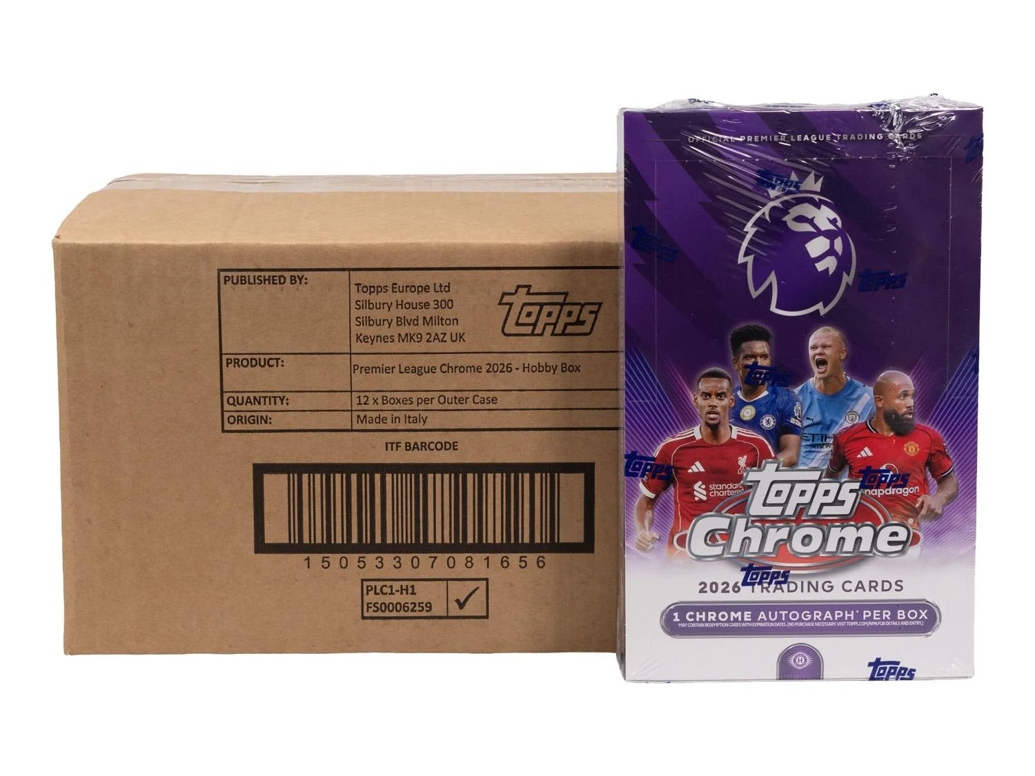 DRAFT - 2026 Topps Chrome Premier League EPL Soccer Hobby 12-Box Case
