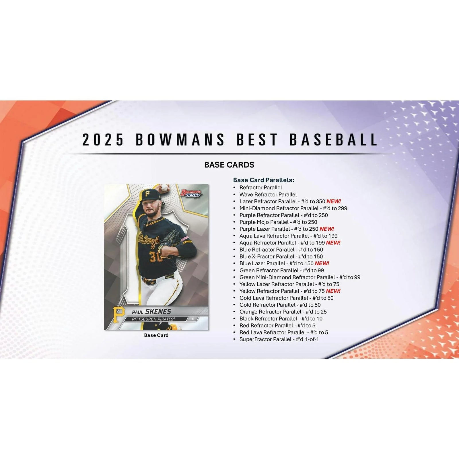 DRAFT - 2025 Bowman's Best Baseball Hobby Box $839.95 $764.95 Add to Cart