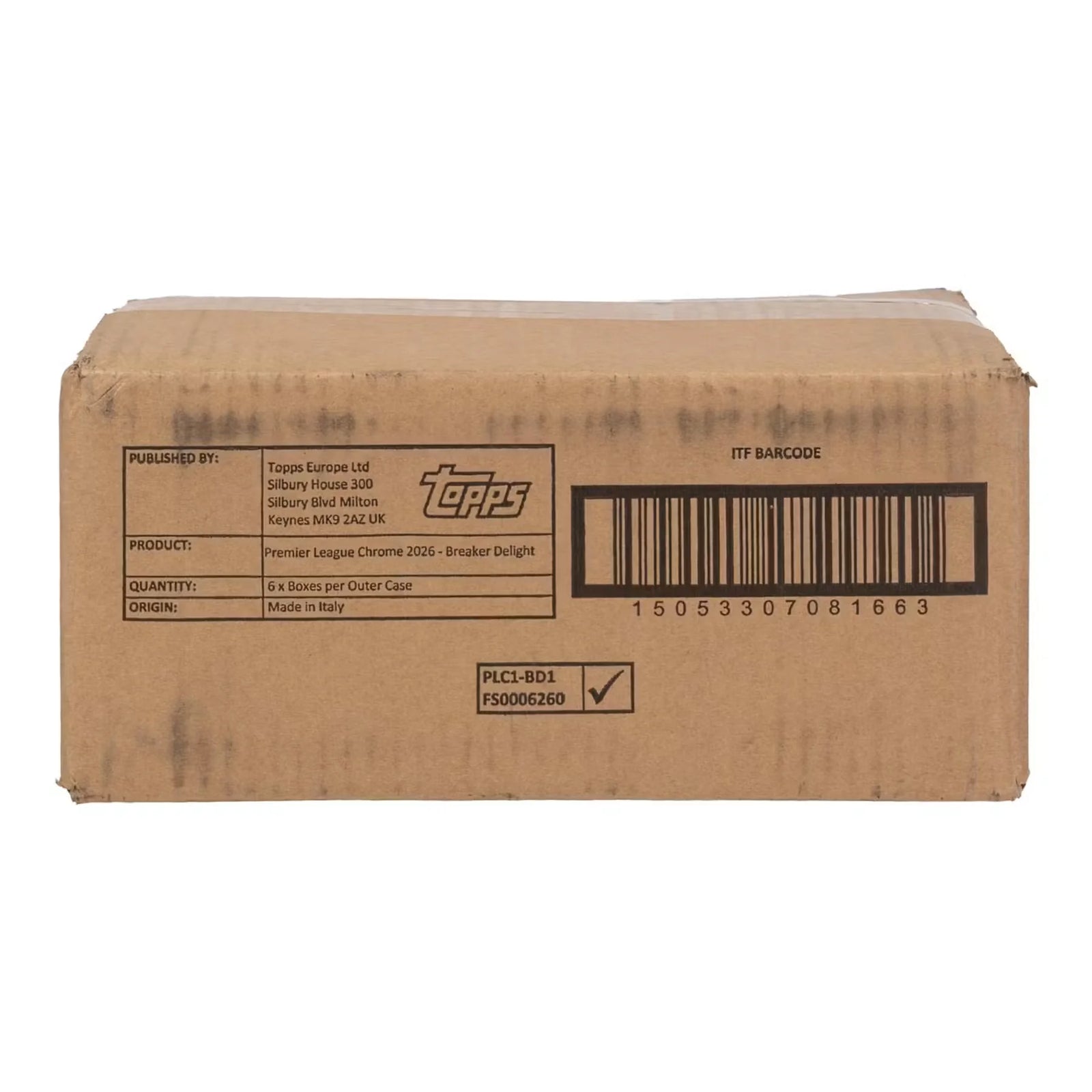 DRAFT - 2026 Topps Chrome Premier League EPL Soccer 6-Box Case | Hobby