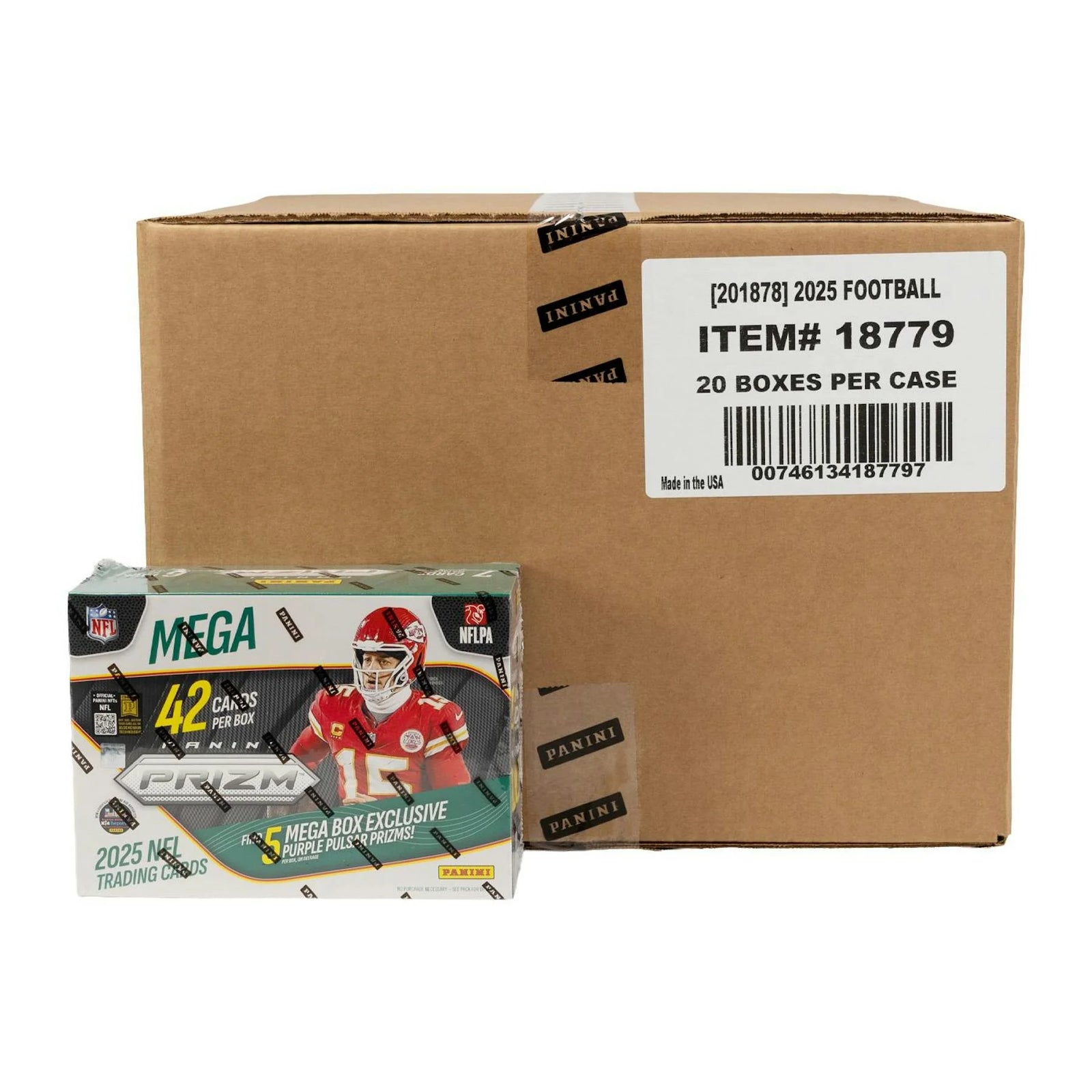 DRAFT - 2025 Panini Prizm Football Hobby Mega 20-Box Case
