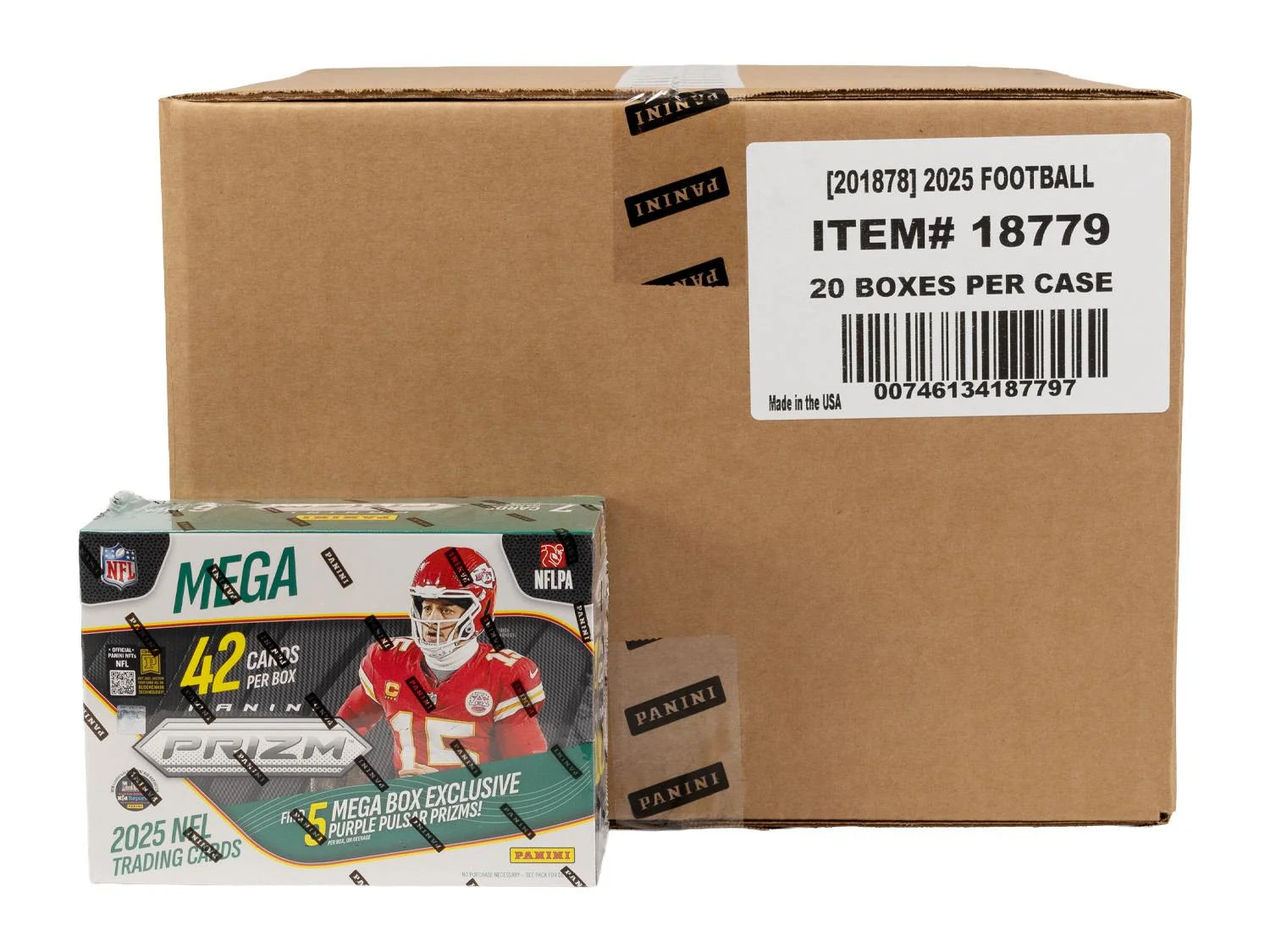DRAFT - 2025 Panini Prizm Football Hobby Mega 20-Box Case