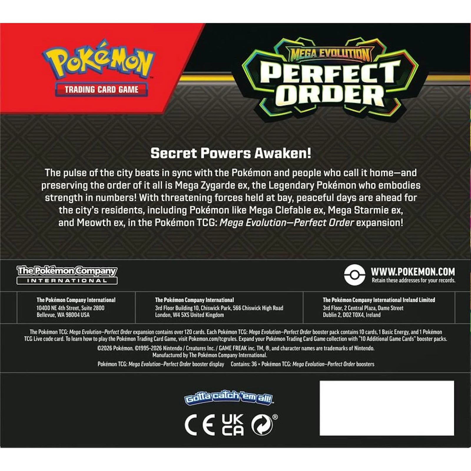 DRAFT - Pokemon Mega Evolution Perfect Order Booster 6-Box Case | Sealed