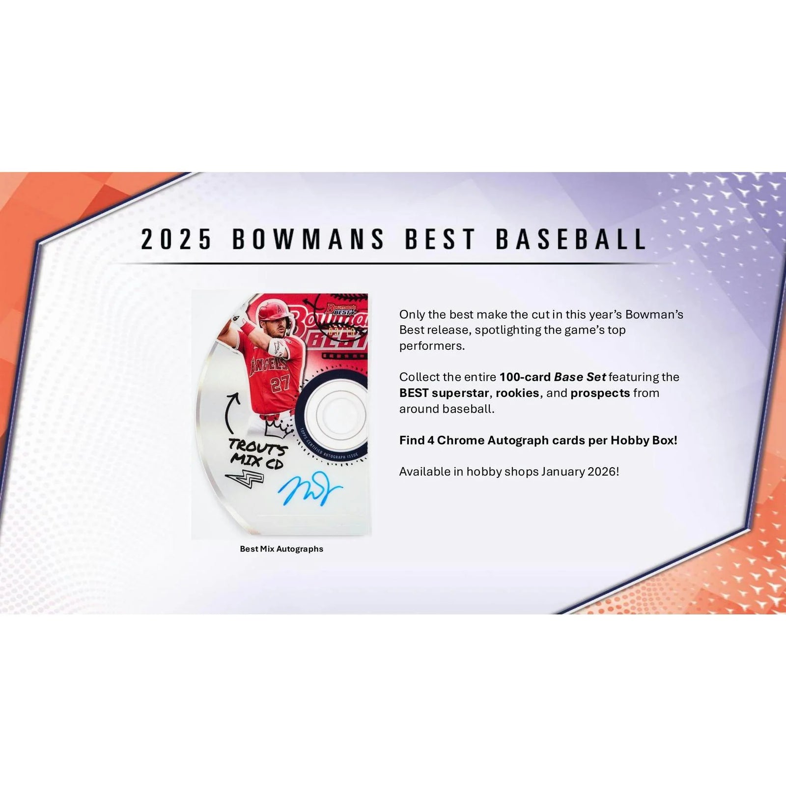 DRAFT - New 2025 Bowman's Best Baseball Hobby 8-Box Case