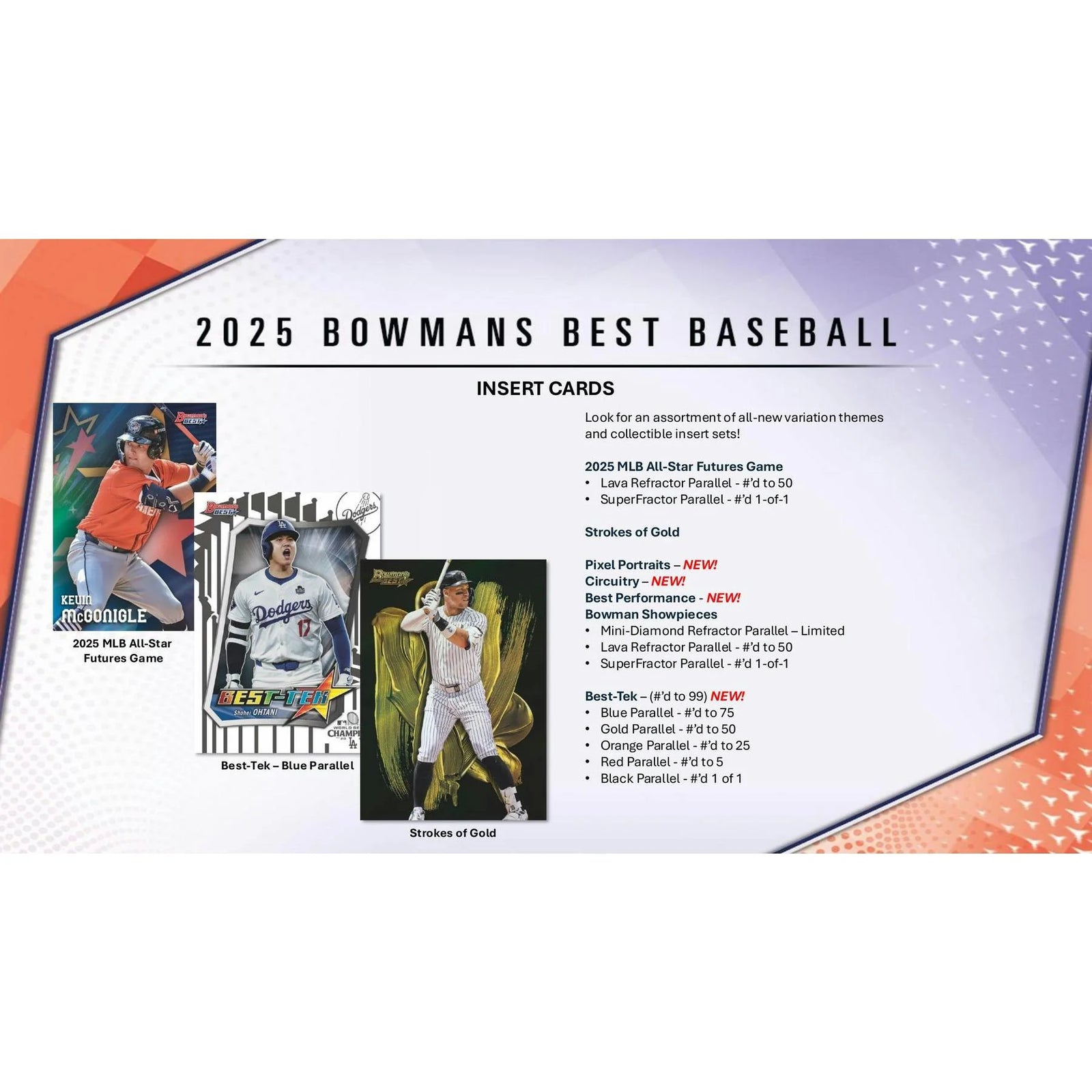 DRAFT - New 2025 Bowman's Best Baseball Hobby 8-Box Case