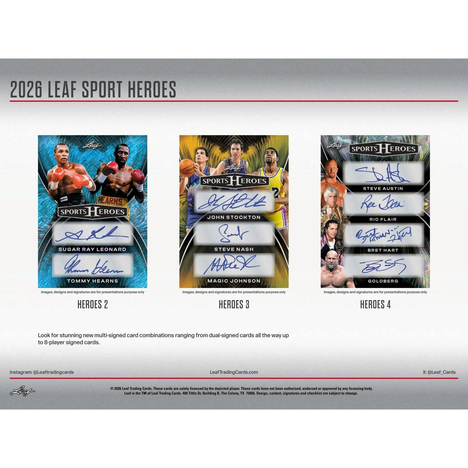 2026 Leaf Metal Sports Heroes Hobby Box