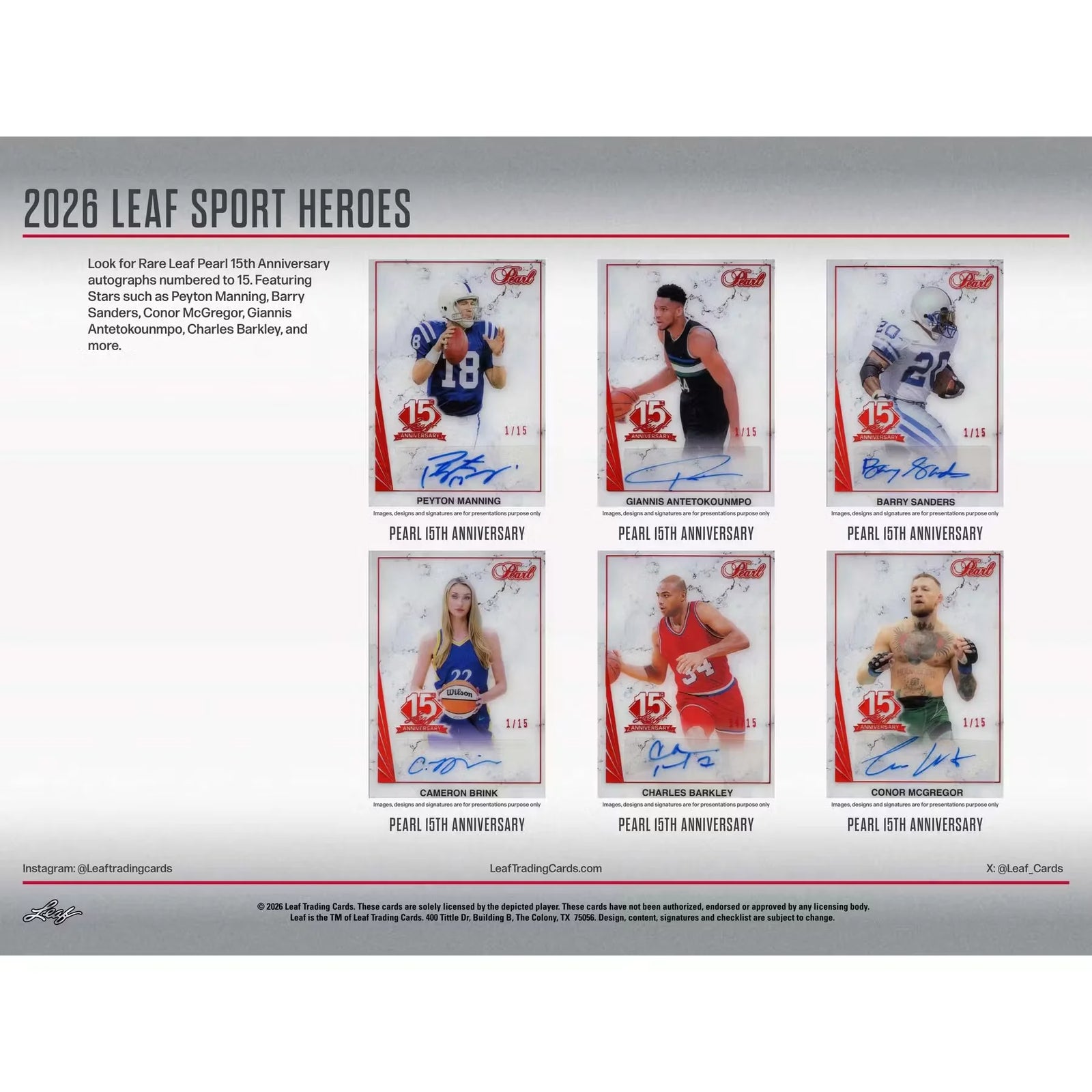 2026 Leaf Metal Sports Heroes Hobby 10-Box Case
